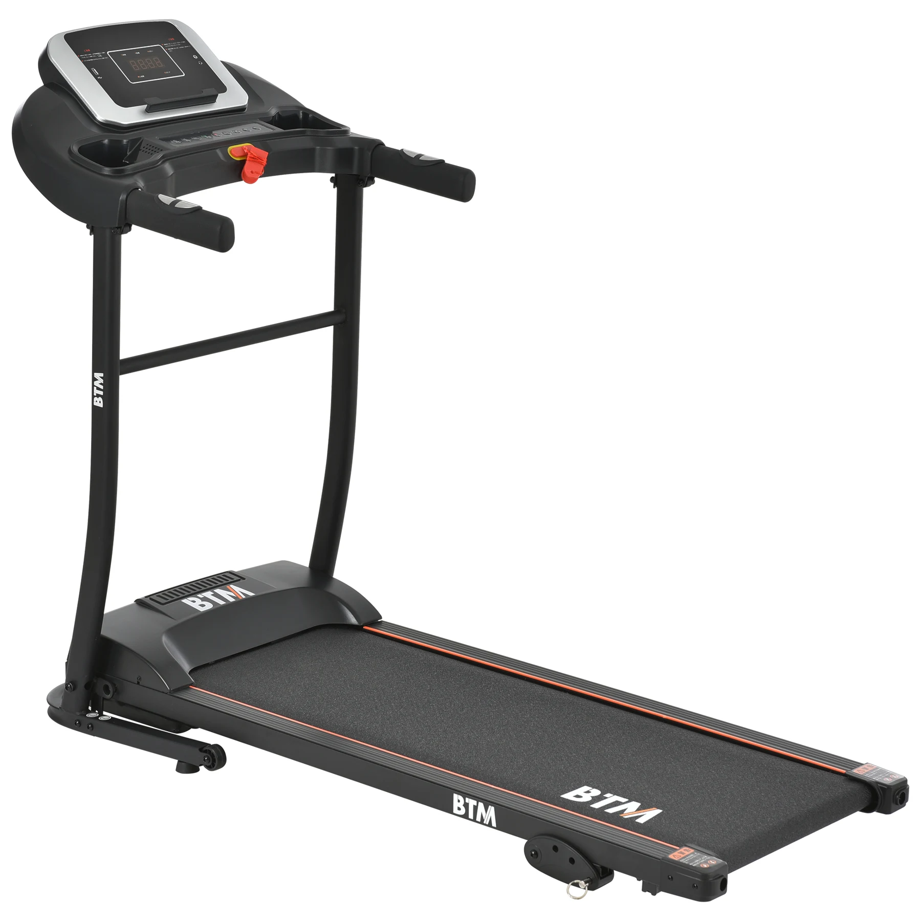 電動ランニングマシン ルームランナー MAX12km/h BTM マット付き フィットネスマシーン ダイエット器具
