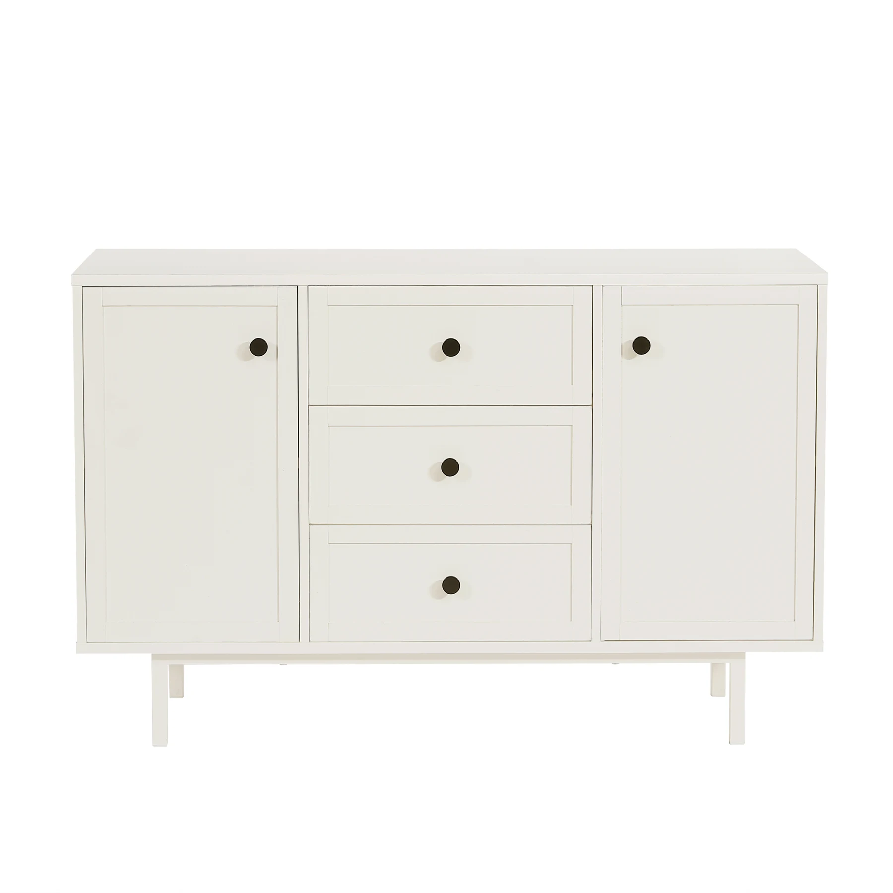 キャビネット 木製 脚付き サイドボード ロータイプ テレビ台 北欧風 引き出し付き 扉付き 収納棚 大容量収納 リビングボード おしゃれ チェスト タンス コード穴 木目調 TV台 ラック