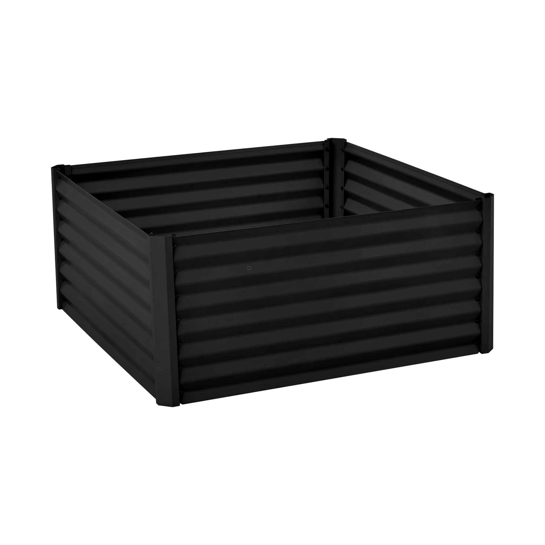 レイズドベッド ガーデンベッド L100×W100×H45cm 腐らない 庭 野菜 プランター 果物栽培用 ガーデンフレーム おしゃれ 組立簡単 ガーデンボックス 屋外 家庭菜園 DIY 野菜 植物 花 花園 家庭用【ブラック】
