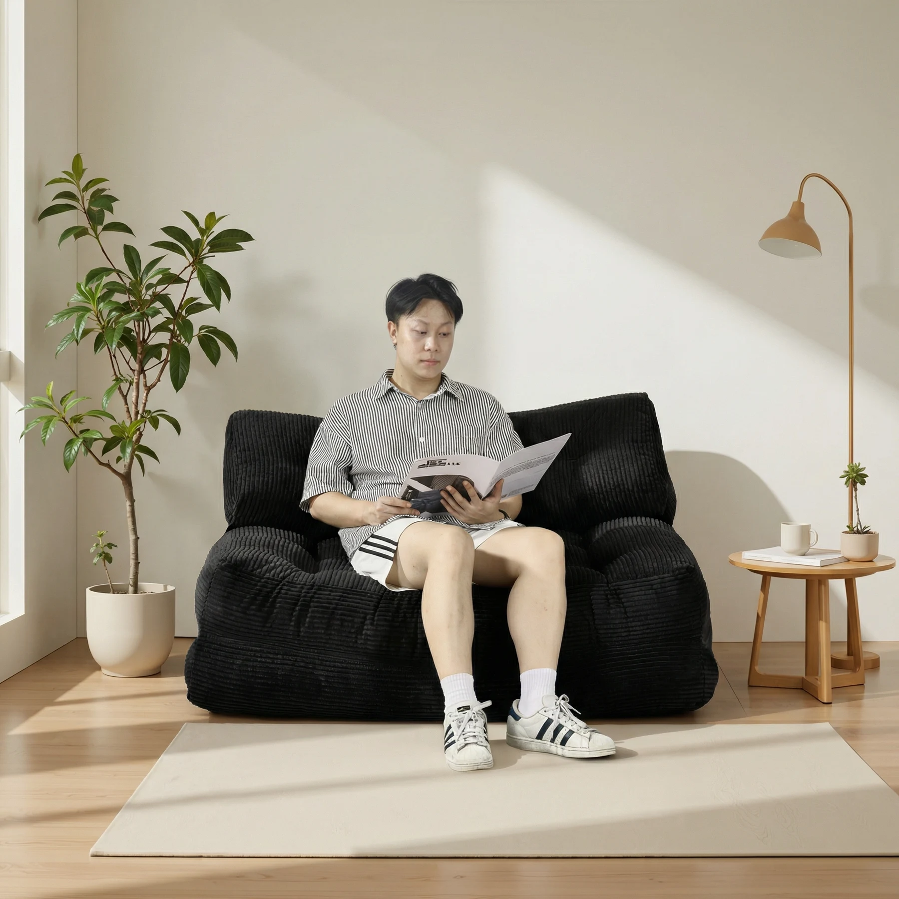 折りたたみ式ソファベッド、枕付き折りたたみ式マットレス付きコンバーチブルスリーパーチェア、ポータブル折りたたみ式チェアベッド、リビングルームや寝室に最適な快適なフロアスofaラウンジ