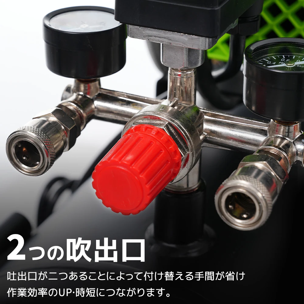 【30L ブラック】エアーコンプレッサーエアコンプレッサー静音 ハイパワー 高速充填 オイルレス コンプレッサー 業務用 DIY 空気入れ
