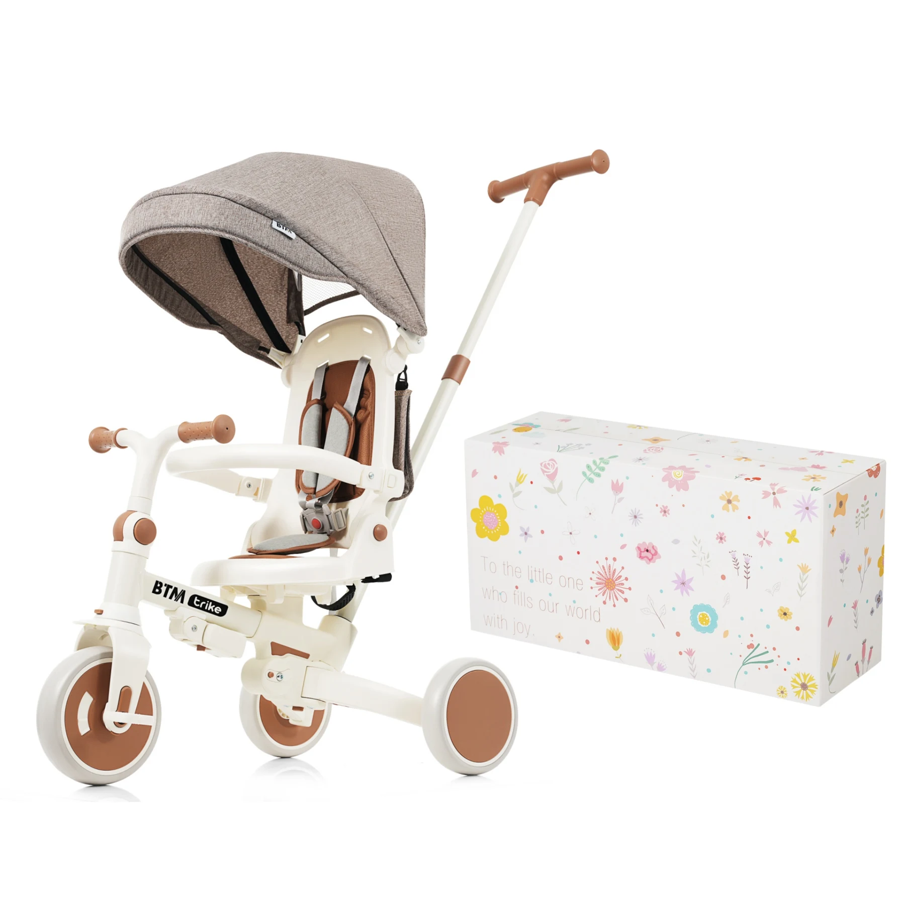 三輪車 子供用 三輪車 7in1 折りたたみ ギフト箱入り 手押し かじとり 7WAY 1歳 2歳 3歳 ランニングバイク 座面回転 自転車 おもちゃ 乗用玩具 幼児用 キッズバイク おしゃれ クリスマス 誕生日 プレゼント おもちゃ お祝い ギフト 女の子 男の子
