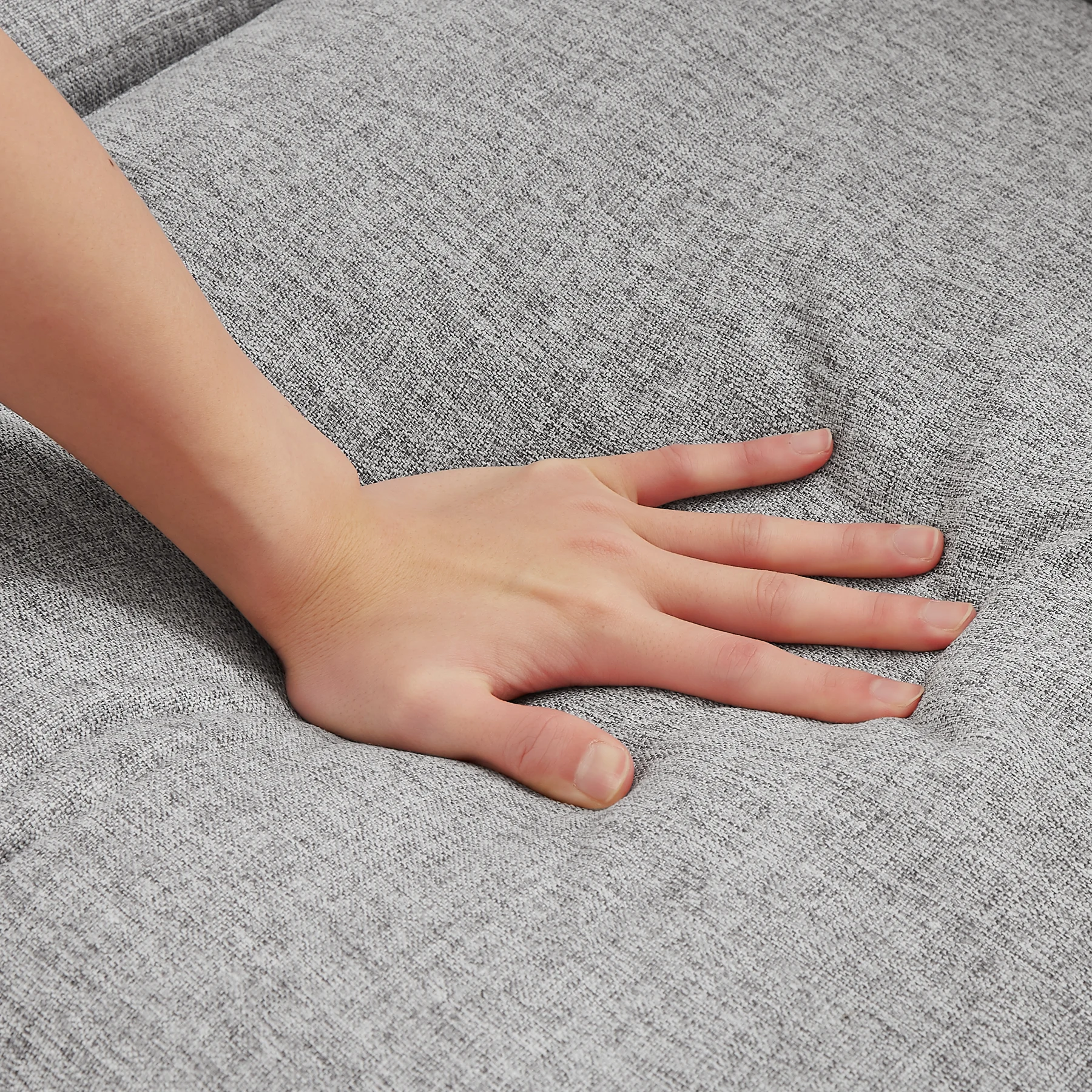 2 seater sofa ソファ 2人掛け 収納付き ファブリック 両側に肘掛け付き 木脚外し可能 ローソファ コンパクト ひとり暮らし カウチソファー