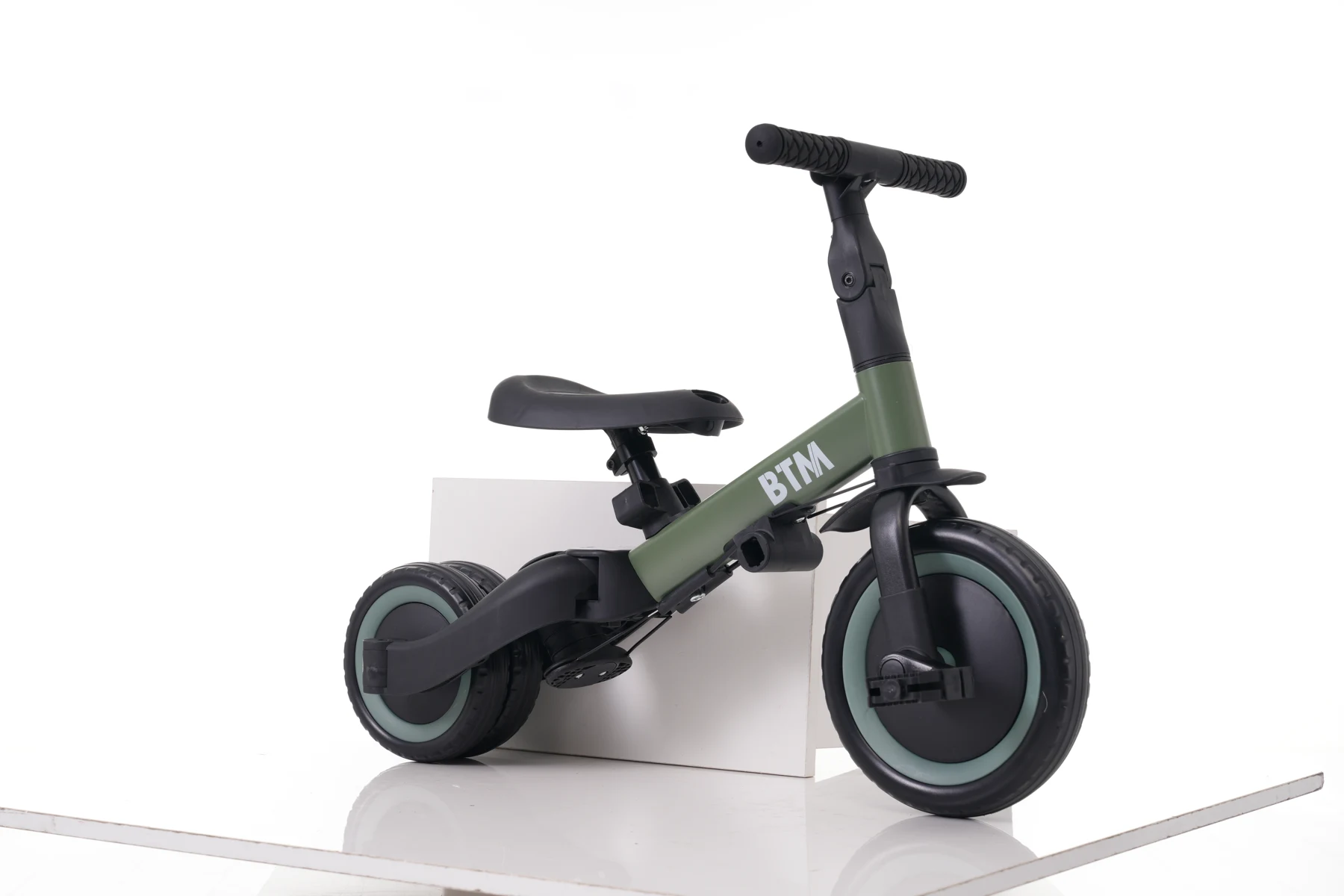 【ブルー】子供用三輪車 5in1 自転車 オリジナル 押し棒付き 安全バー付き サンシェード付き