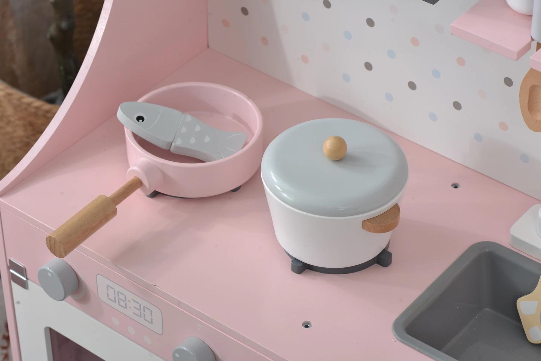 おままごと キッチン 木製 誕生日 台所 洗濯機 調理器具付き 調味料 食材 知育玩具 おもちゃキッチン キッズ ベビー
