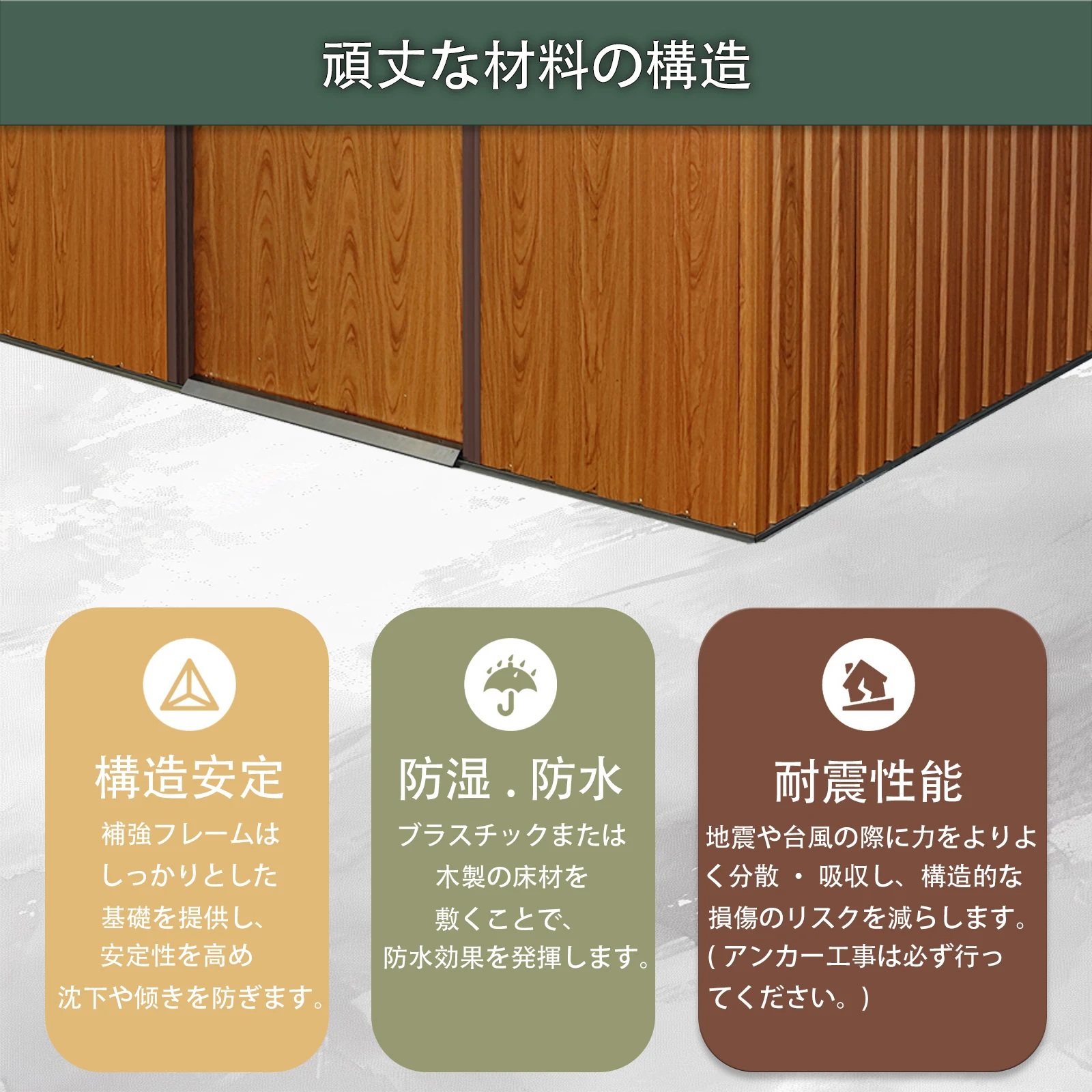物置 屋外 戸外収納庫 スチール 幅236*奥行き174*高190 床材補強フレーム付 引き戸両開きタイプ 換気口付き 防さび ベランダ 防水 ガーデニング 庭