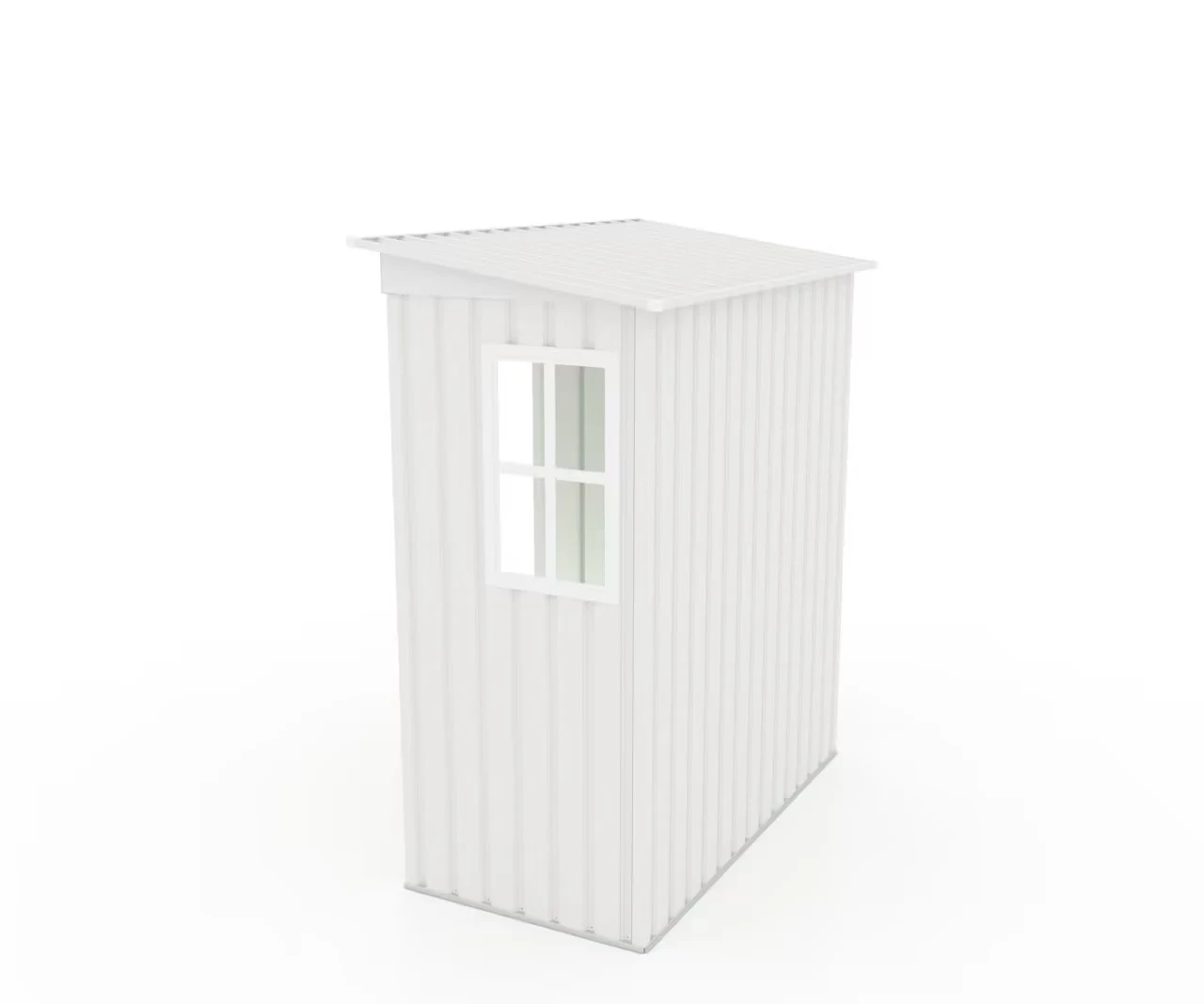 【 ホワイト 棚なし】物置 屋外 大型 倉庫 大型物置 戸外収納庫 物置 防水/耐侯 収納可能 ガーデン/庭/田畑/農場 頑丈 大容量 スチール 引き戸 補強フレーム付き 窓付き 床なし