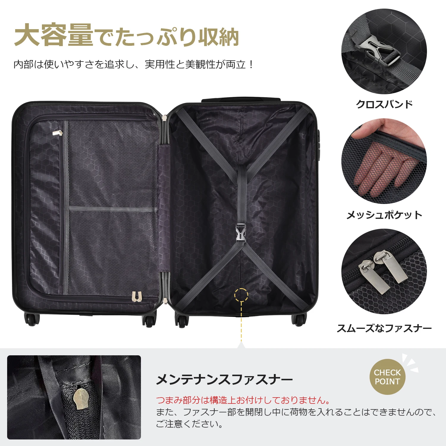 Sサイズ スーツケース キャリーバッグ キャリーケース スーツケース 2日 3日 小型 TSAロック搭載 おしゃれ