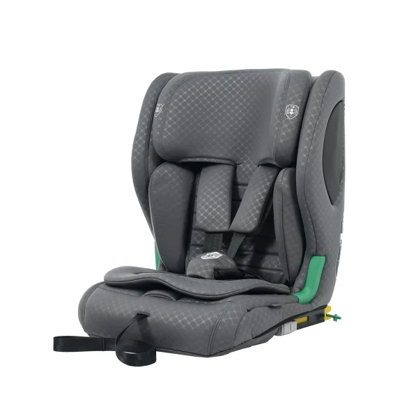 【ドリンクホルダー付き】チャイルドシート 折り畳み可能 ISOFIX 15か月-12歳 76~150cm 洗える 取付簡単 ジュニアシート ベビーシート キッズシート ジュニア 幼児/学童用 帰省 キッズ 孫 プレゼント 出産祝い 車【ダークグレー】