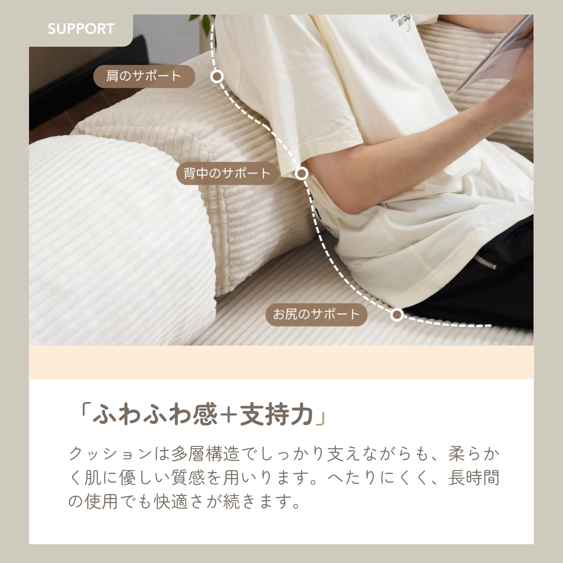 【幅180cm】 ソファベッド 組立て不要 二人掛け 三人掛け フロアソファ コンパクト ローソファ 【二つに分けられるタイプ】 ソファー 1人暮らし 家庭用 マルチに使える クッション付き 座椅子 完成品 運びに便利だ 圧縮梱包 高反発ウレタン ウレタンの密度25D 支持力150N マットレス ふわふわ感 包まれるような感じ 圧力分散