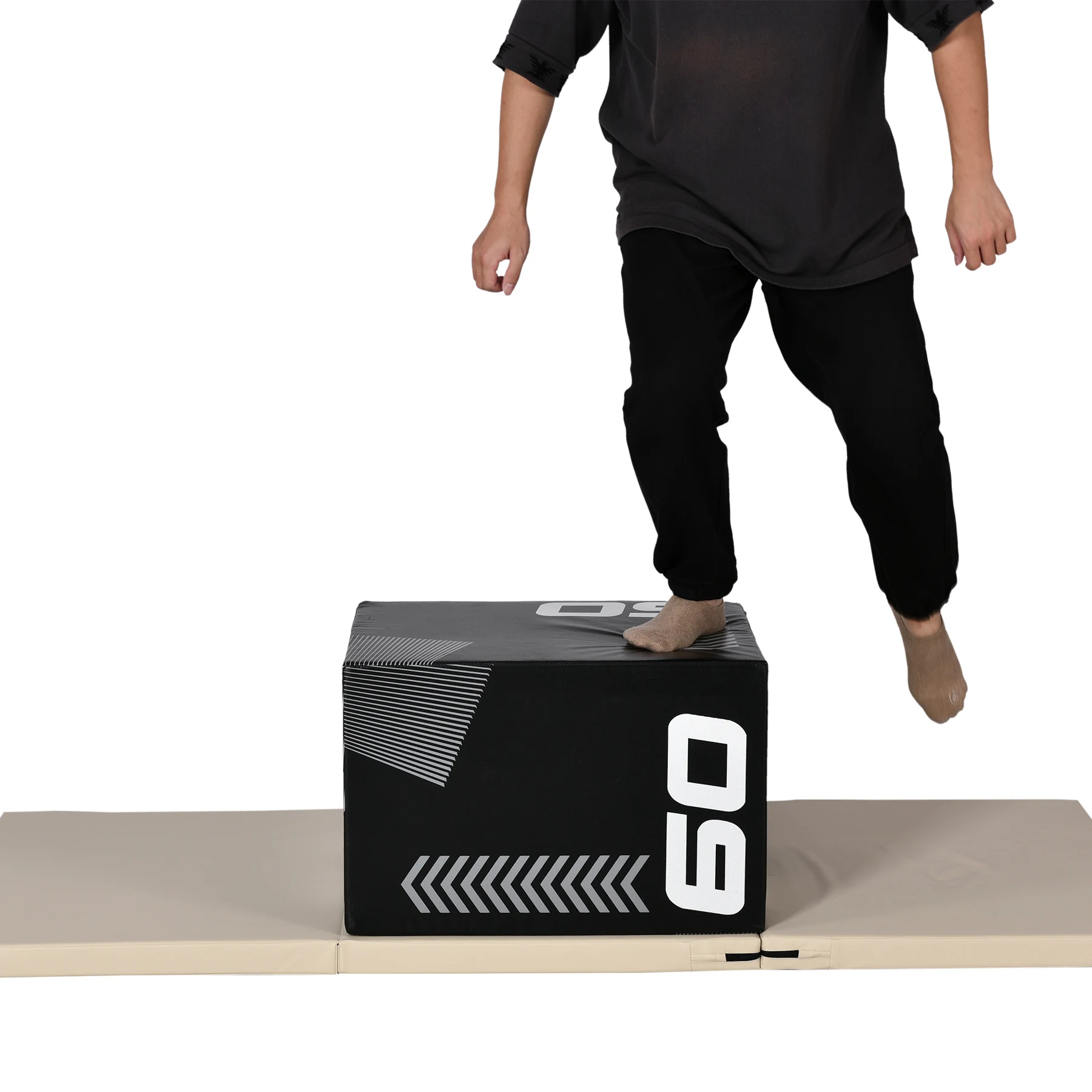 【50×60×70cm】プライオボックス ソフト 昇降台 跳び箱 プライオメトリクス ボックス ジャンプ台 ステップ台 3in1 体幹 トレーニング