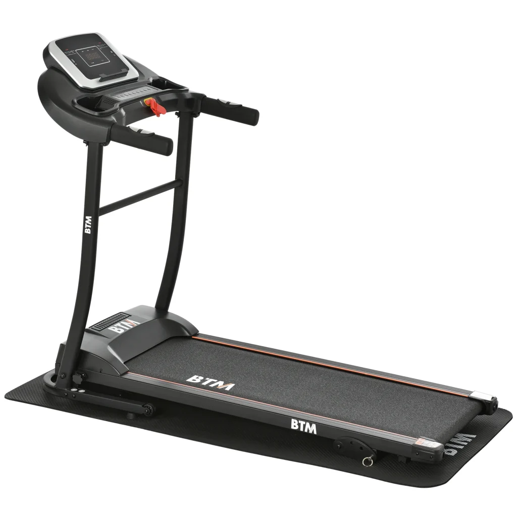 電動ランニングマシン ルームランナー MAX12km/h BTM マット付き フィットネスマシーン ダイエット器具