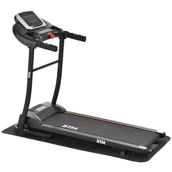 電動ランニングマシン ルームランナー MAX12km/h BTM マット付き フィットネスマシーン ダイエット器具