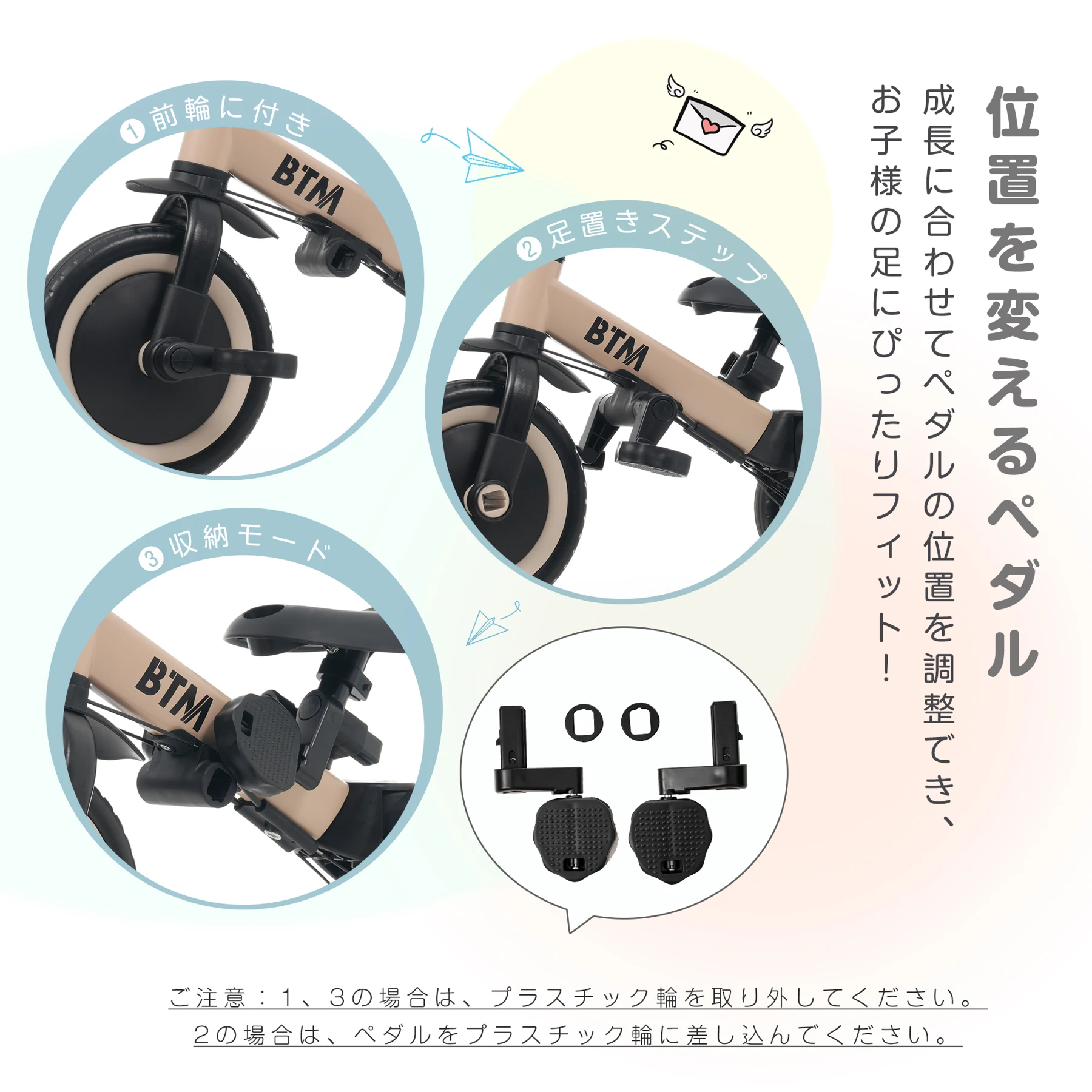 三輪車 足けりバイク 一台4役 ベビーカー かじとり 手押し棒付 セーフティーガード付き 子供用三輪車 子供自転車 3輪 キッズ 幼児 自転車 バイク ペダル付き コントロールバー付き 乗用玩具 軽量 誕生日 1-5歳 組み立て簡単 プレゼント