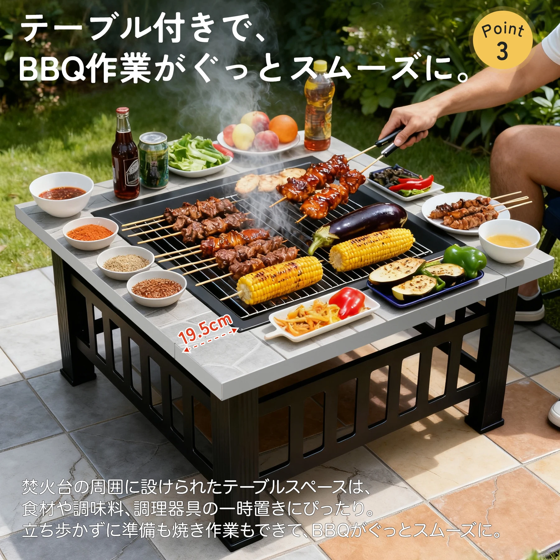ファイヤーピット 焚き火台 バーベキューコンロ 焚火台 大型焚火 ファミリーキャンプ キャンプ キャンプグッズ 大型 二次燃焼 BBQ BBQコンロ 焚き火台 屋外 アウトドア【大理石調+ブラック】