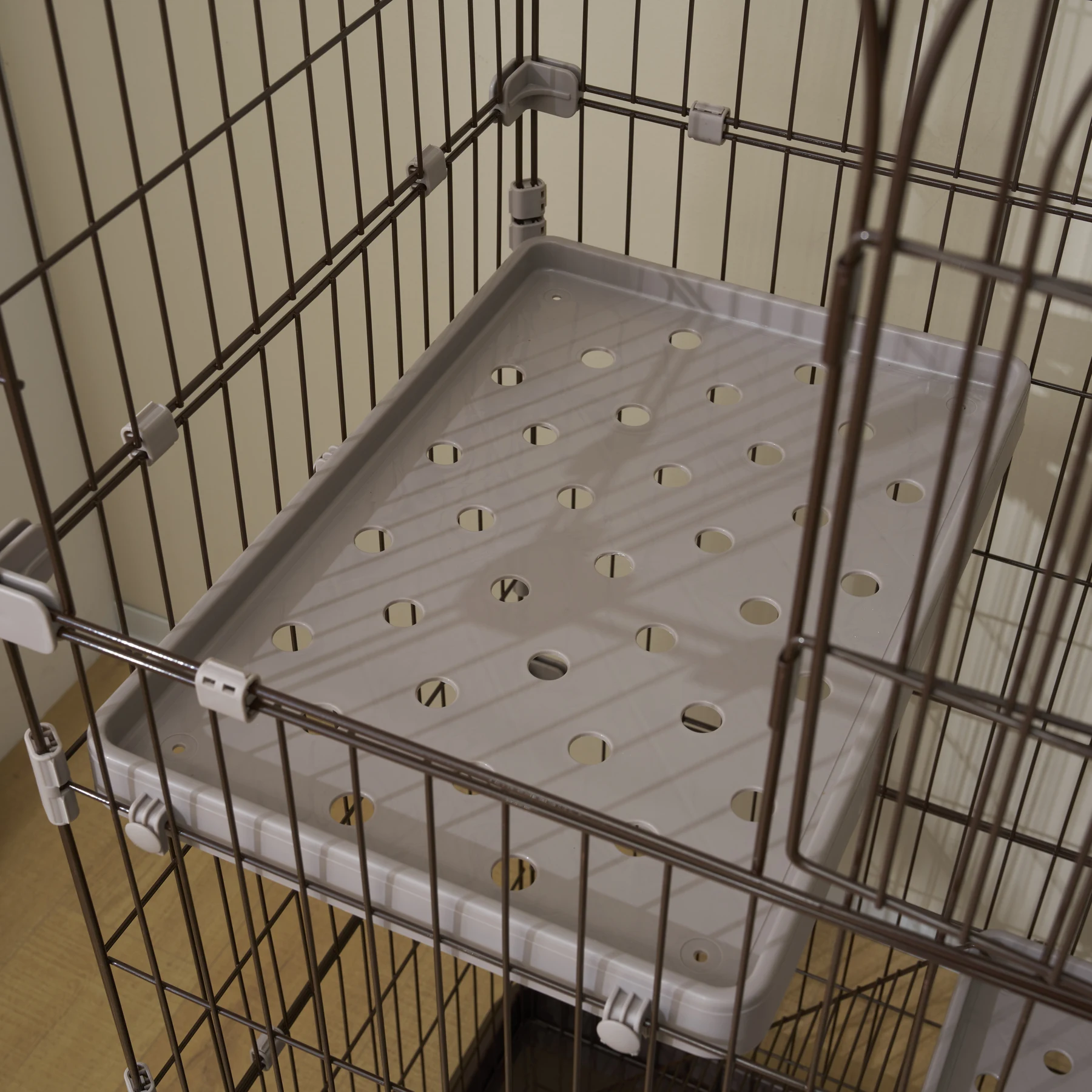 おしゃれ 猫 ケージ キャットケージ 3段 猫ゲージ おしゃれ キャットハウス ネコ ハウス 多段 留守番 保護 脱走防止 多頭飼いペットケージ【ブラワン】【M サイズ】