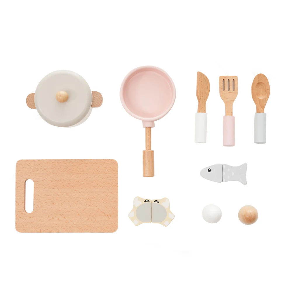 おままごと キッチン 木製 調理器具付き ままごとセット 誕生日 台所 知育玩具 子供用 子供 収納 まねっこ コンロミニキッチン おもちゃキッチン キッズ ベビー 【ピンク】