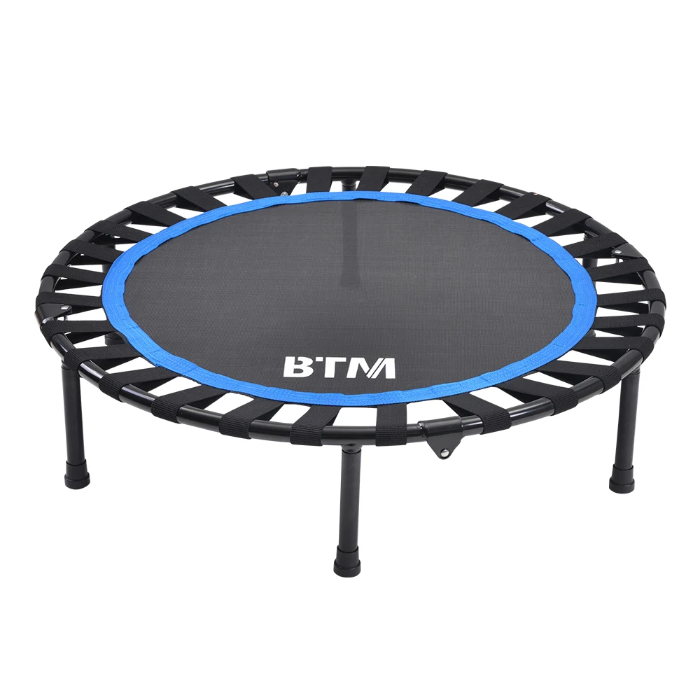 補助手すり付き トランポリン 耐荷重110kg 102cm ゴム ダイエット器具 健康器具 折りたたみ おもちゃ エクササイズ フィットネス 室内運動 あそび 家庭用 子供用 大人用 有酸素運動