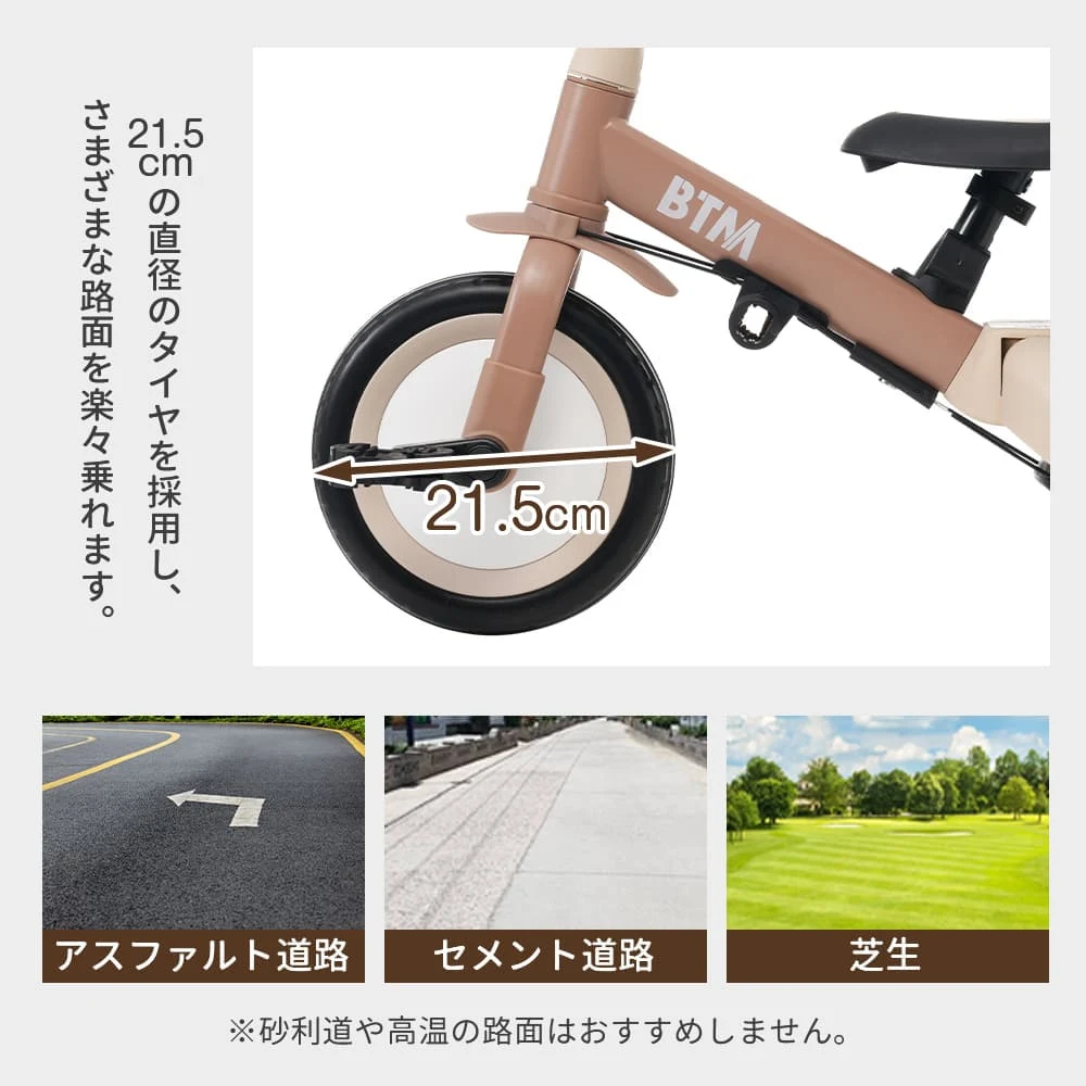 【ブルー】子供用三輪車 5in1 自転車 オリジナル 押し棒付き 安全バー付き サンシェード付き