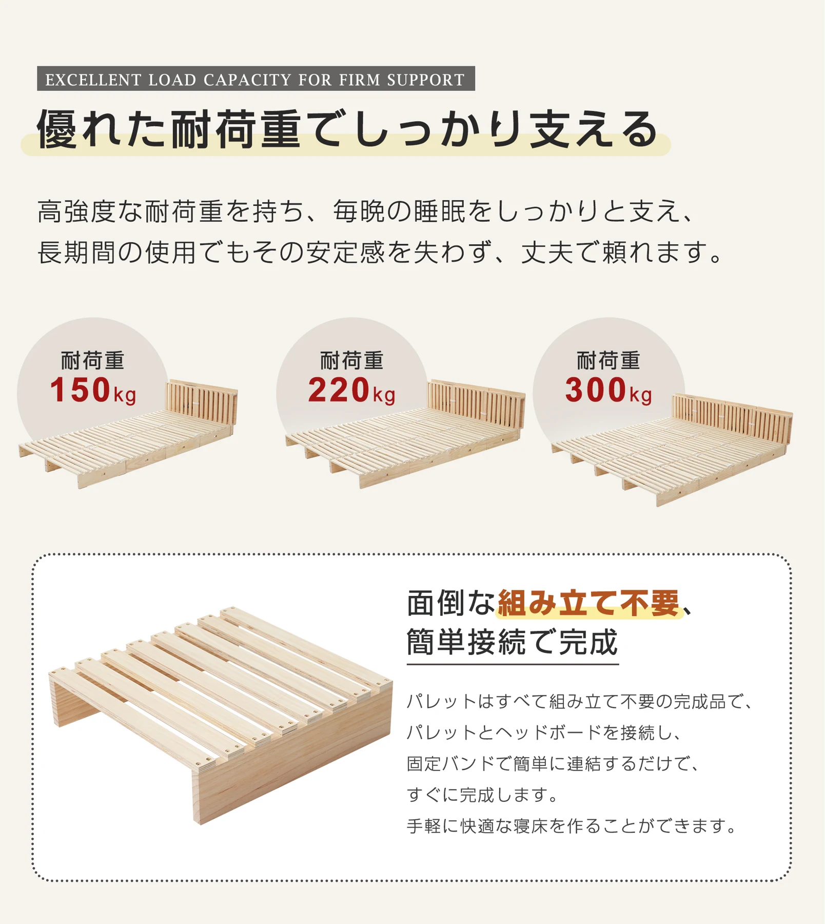 【パレットベッド×16枚】パレットベッド 天然木 すのこベッド ローベッド 木製 おしゃれ お掃除ロボット対応 分割 ベッドフレーム