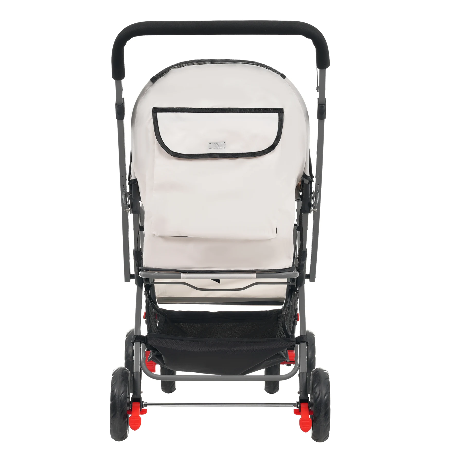 ペットカート 対面式 折りたたみ 多頭 中型犬 小型犬 猫 2way 軽量 組立簡単 工具不要 介護用 ドッグカート ペットバギー 犬 猫 動物 ペット用品 【ベージュ】