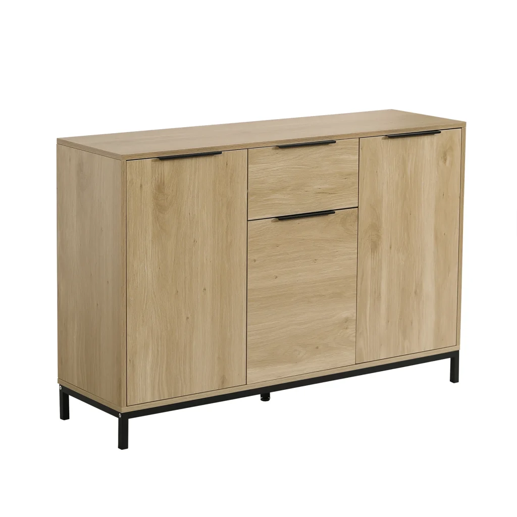 キャビネット サイドボード 扉付き 引き出し付き 木製 脚付き 扉収納 チェスト 収納棚 リビング 収納 木製 おしゃれ 大容量 タンス ラック リビングボード 一人暮らし スチール脚