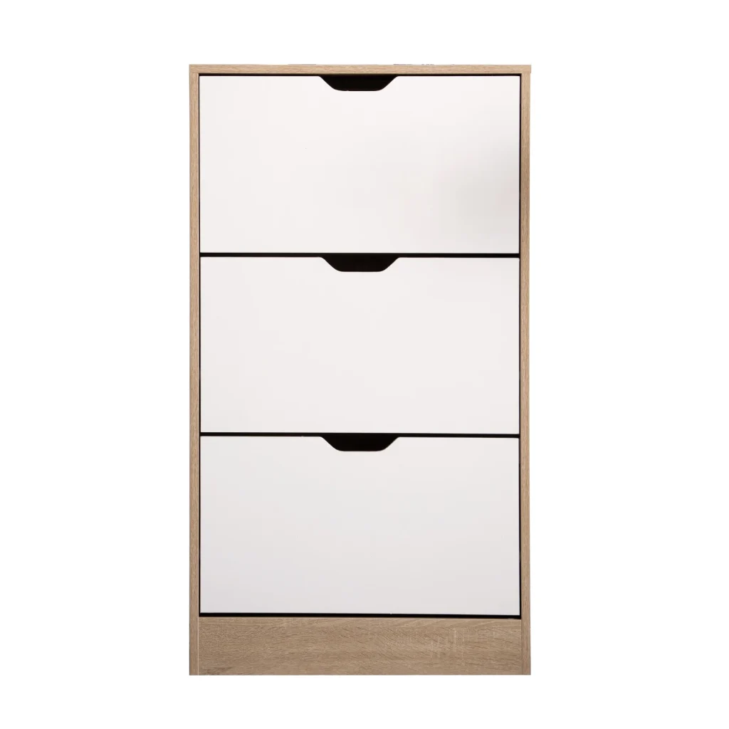 【人気商品】下駄箱 3段　シューズラック 玄関収納 引き出し ひとり暮らし スリム 靴収納 ラック 靴収納棚 おしゃれ