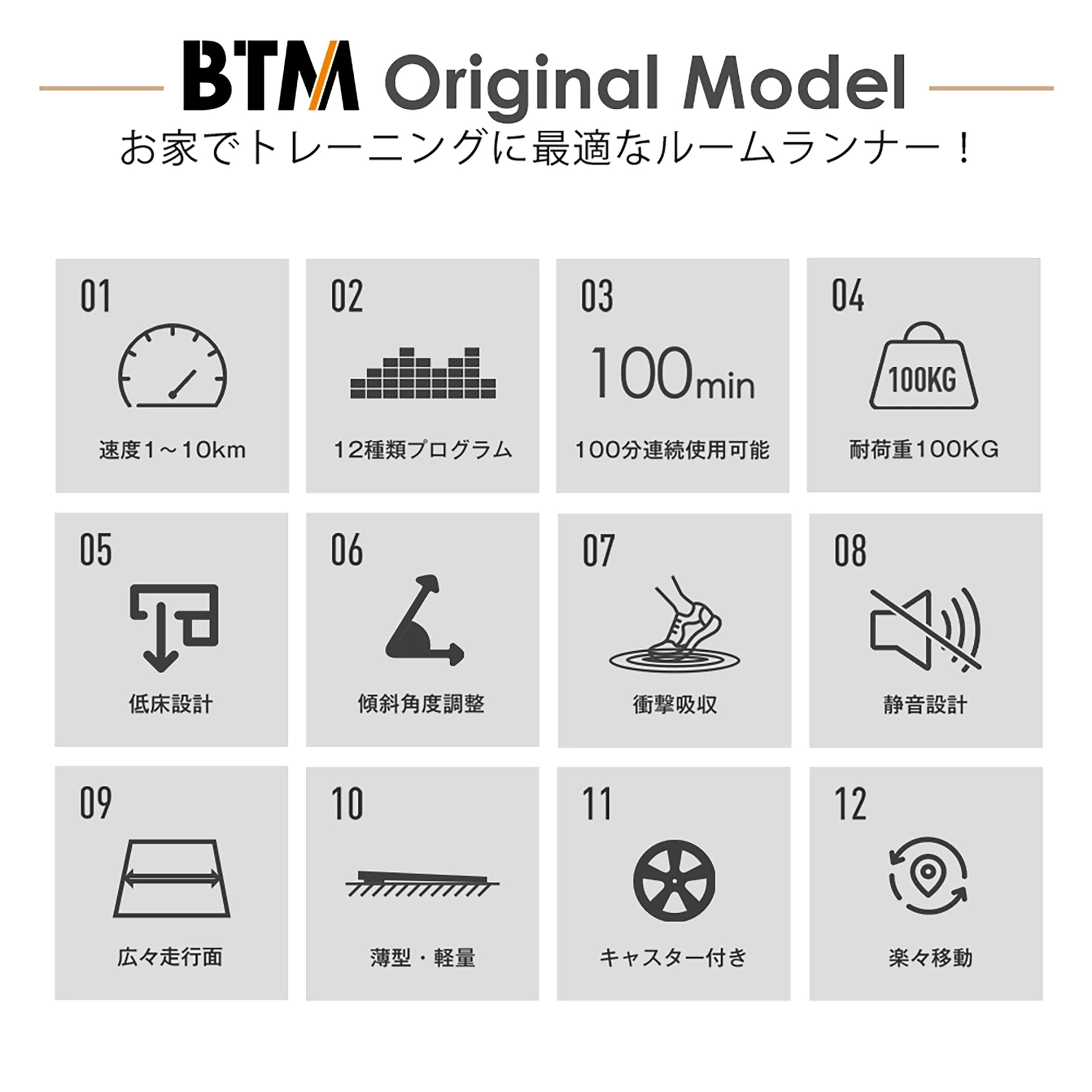 電動ランニングマシン ルームランナー 低床設計 MAX10km/h パネル付き 薄型 シンプル オシャレ ダイエット器具 有酸素運動 静音 家庭用 エクササイズ 衝撃吸収 室内運動 健康器具 傾斜角度調整