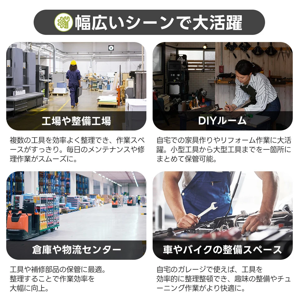 ツールキャビネット ツールワゴン ツールカート工具カート 可動棚付き ロールキャビネット スチール ローラーキャビネットハンドル 耐荷重150KG 幅82*奥行き43*高133 フック付 DIY 2段引き出し 有孔ボード付き 鍵付き キャスター付き ロック付き 新作