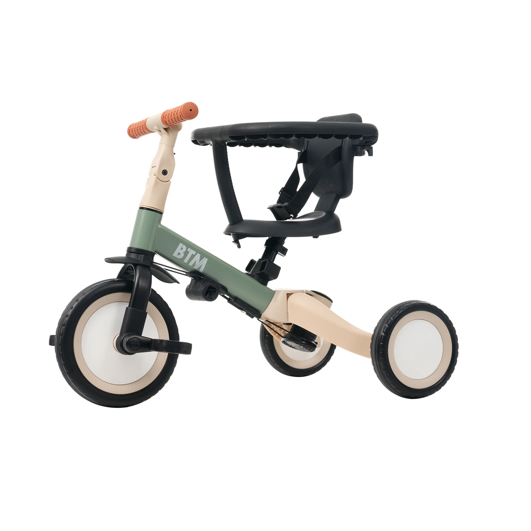 三輪車 足けりバイク 一台4役 ベビーカー かじとり 手押し棒付 セーフティーガード付き 子供用三輪車 子供自転車 3輪 キッズ 幼児 自転車 バイク ペダル付き コントロールバー付き 乗用玩具 軽量 誕生日 1-5歳 組み立て簡単 プレゼント