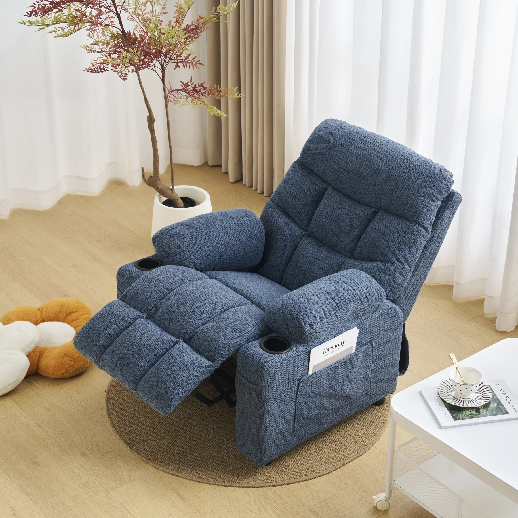 【新SKU:N506P500580】リクライニングソファー ソファー 1人掛け コンパクト ゲーミングチェア 105°と120°2角度調整可能 コンパクト ゲーミングチェア 袋付き 疲れにくい オットマン一体型 パーソナルチェアー 耐圧分散 リクライニングチェア 一人暮らし ソファ おしゃれ 弾力