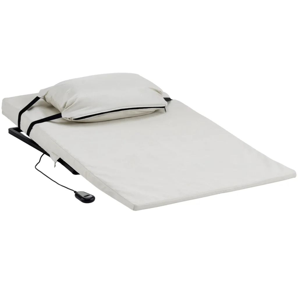 75*125cm 電動マット サイズ 電動リクライニングマット 電動ベッド 折りたたみベッド 電動 リクライニングベッド 2°~70°角度調整 ベッド シングル 無段階 家庭用 組立簡単 高さ調節 角度調整