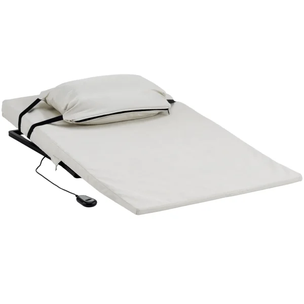 75*125cm 電動マット サイズ 電動リクライニングマット 電動ベッド 折りたたみベッド 電動 リクライニングベッド 2°~70°角度調整 ベッド シングル 無段階 家庭用 組立簡単 高さ調節 角度調整