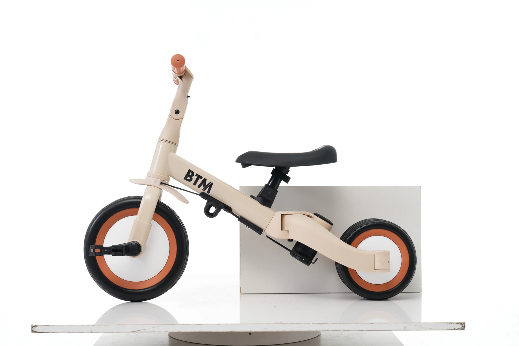 【ブルー】子供用三輪車 5in1 自転車 オリジナル 押し棒付き 安全バー付き サンシェード付き