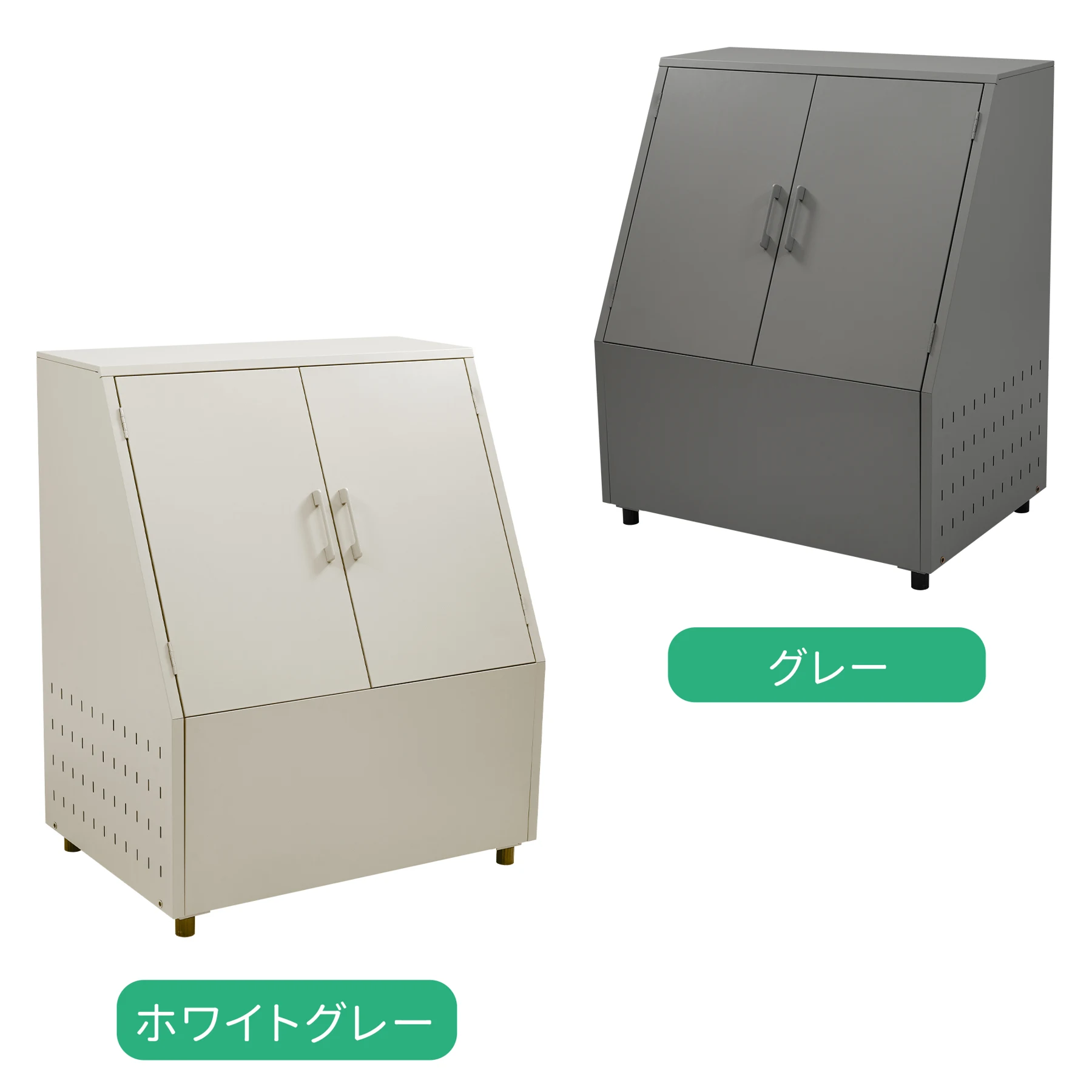 ゴミ箱 屋外 大容量 456L 通気性抜群 頑丈 大型 安定 簡単組立 ゴミ荒らし防止 カラスよけ 大型 野良猫よけ 大きい ふた付き ゴミステーション ゴミボックス ゴミ収納 ゴミ保管 ゴミ収集 庫 ごみ 箱 カラス対策【ホワイトグレー】