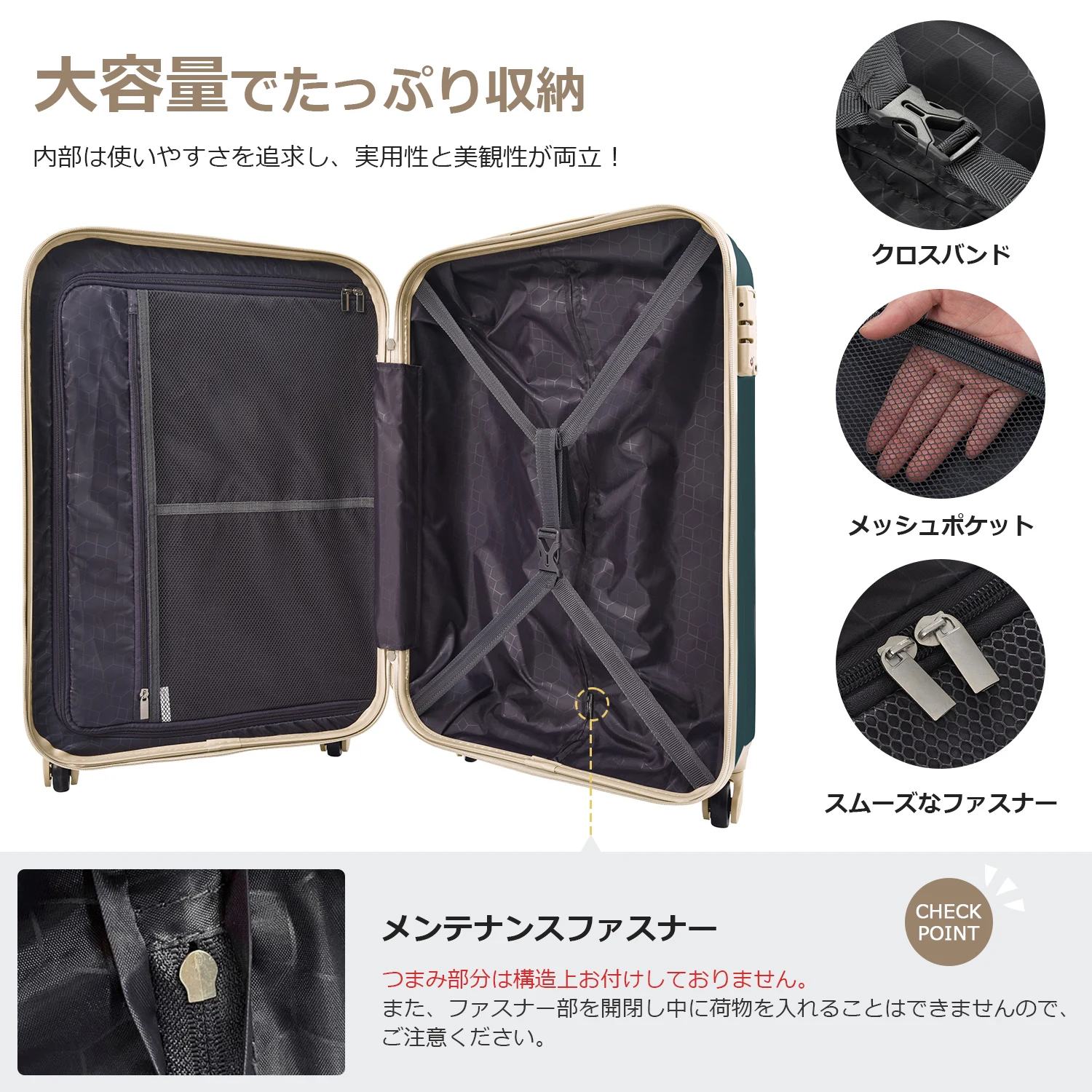 Sサイズ スーツケース キャリーバッグ キャリーケース スーツケース 2日 3日 小型 TSAロック搭載 おしゃれ