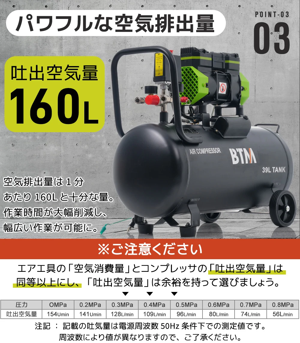 【30L ブラック】エアーコンプレッサーエアコンプレッサー静音 ハイパワー 高速充填 オイルレス コンプレッサー 業務用 DIY 空気入れ
