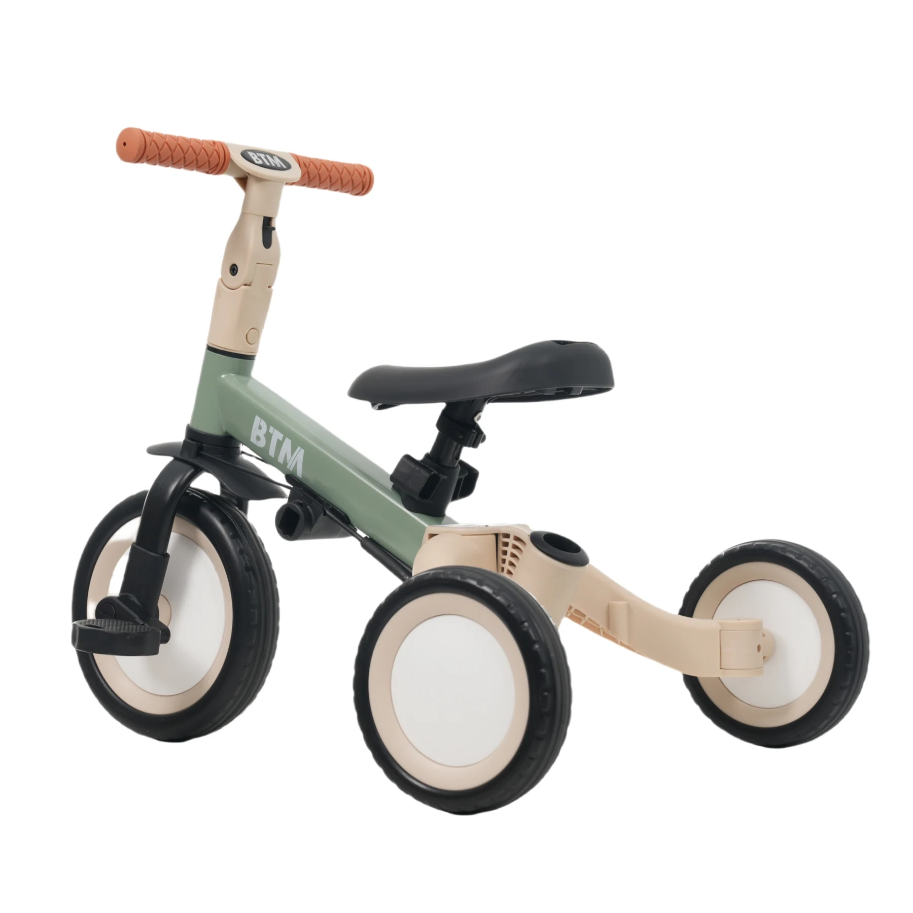 三輪車 足けりバイク 一台4役 ベビーカー かじとり 手押し棒付 セーフティーガード付き 子供用三輪車 子供自転車 3輪 キッズ 幼児 自転車 バイク ペダル付き コントロールバー付き 乗用玩具 軽量 誕生日 1-5歳 組み立て簡単 プレゼント