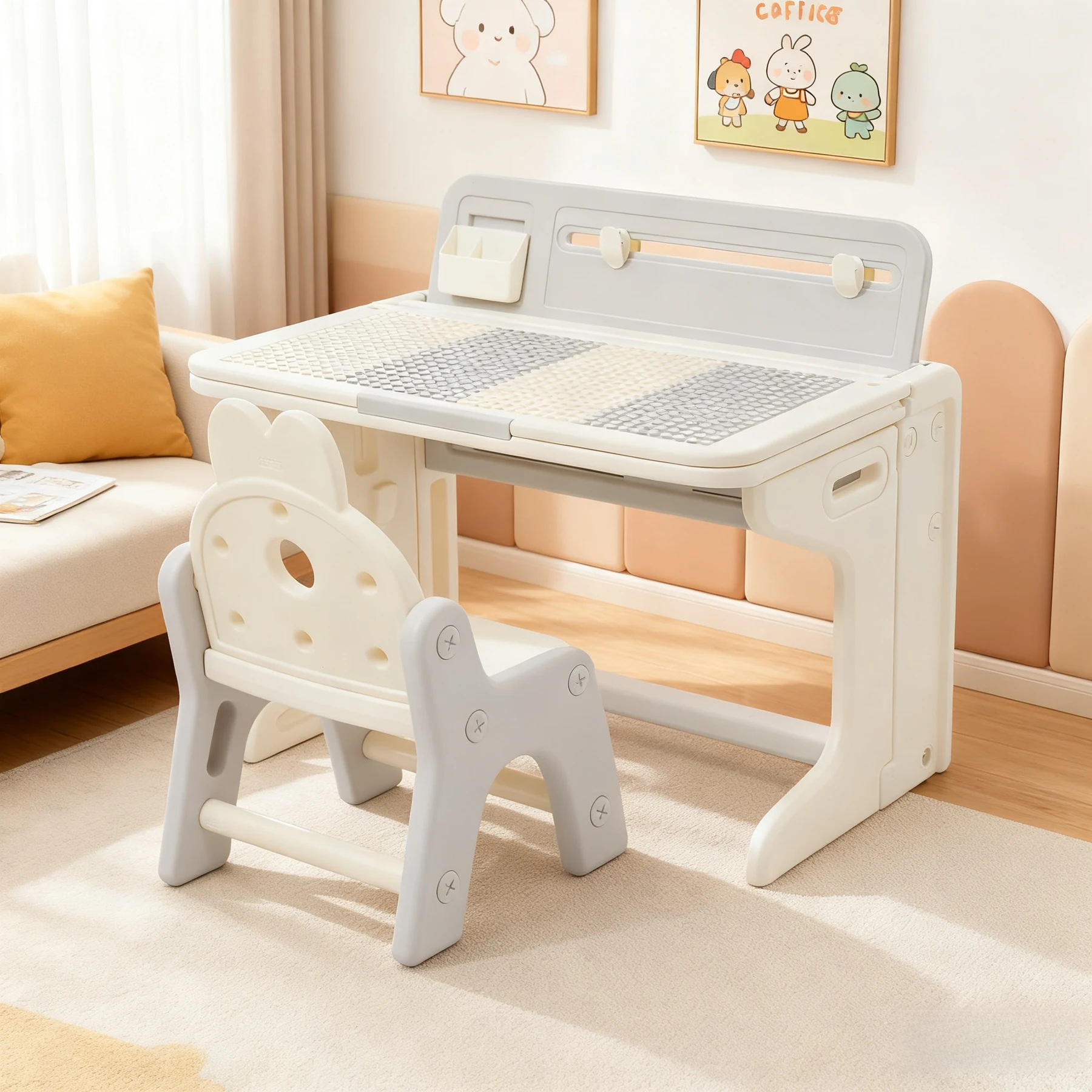 チェア&デスク2点セット 学習机セット 子供用テーブル テーブルセット キッズデスク キッズチェア 子供机 学習デスク 机 幼児机 学習机 キッズテーブル 子供チェア キッズデスク プレゼント 1~6才