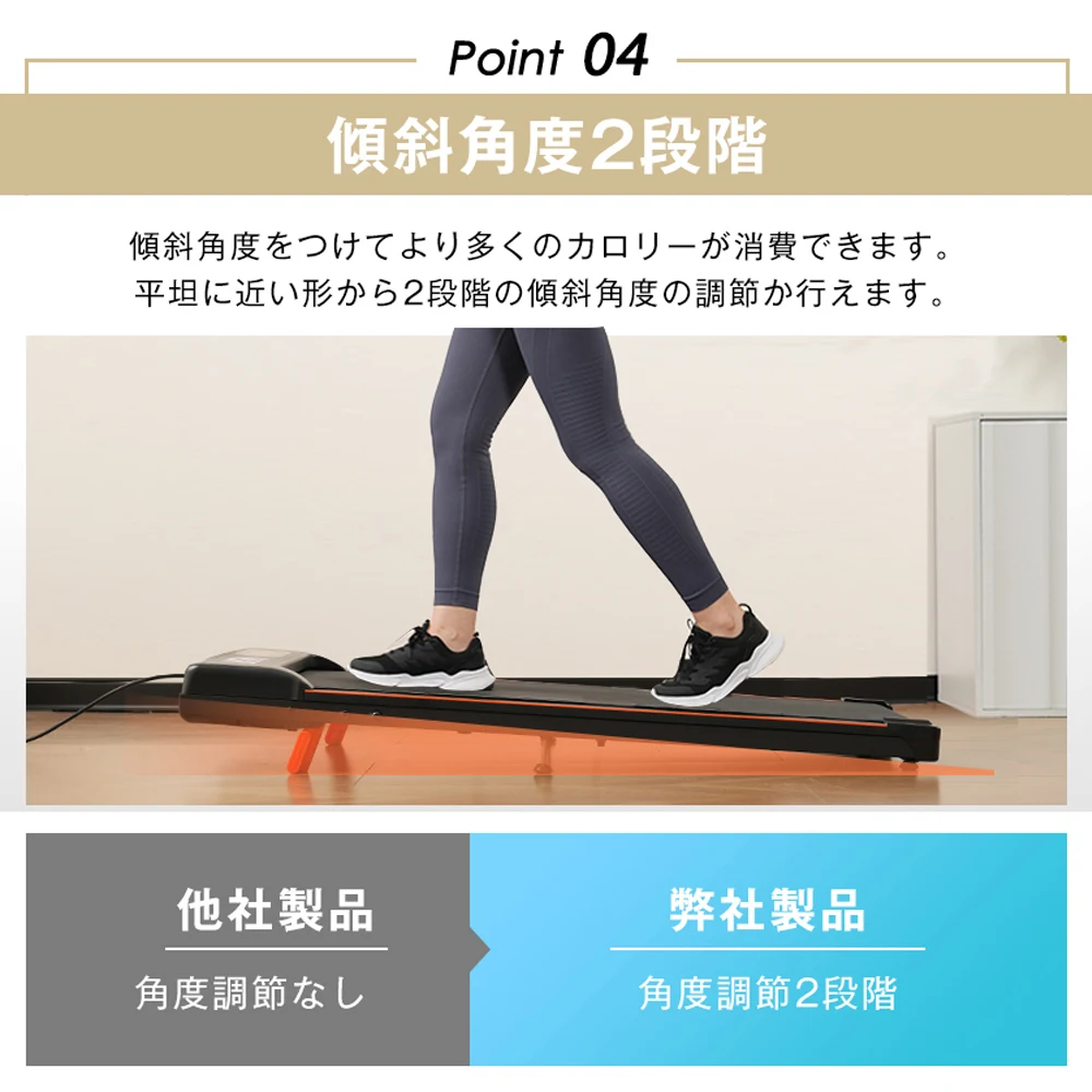 電動ランニングマシン ルームランナー 低床設計 MAX6km/h 薄型 シンプル オシャレ ダイエット器具 有酸素運動 静音 家庭用 エクササイズ 衝撃吸収 室内運動 健康器具 傾斜角度調整