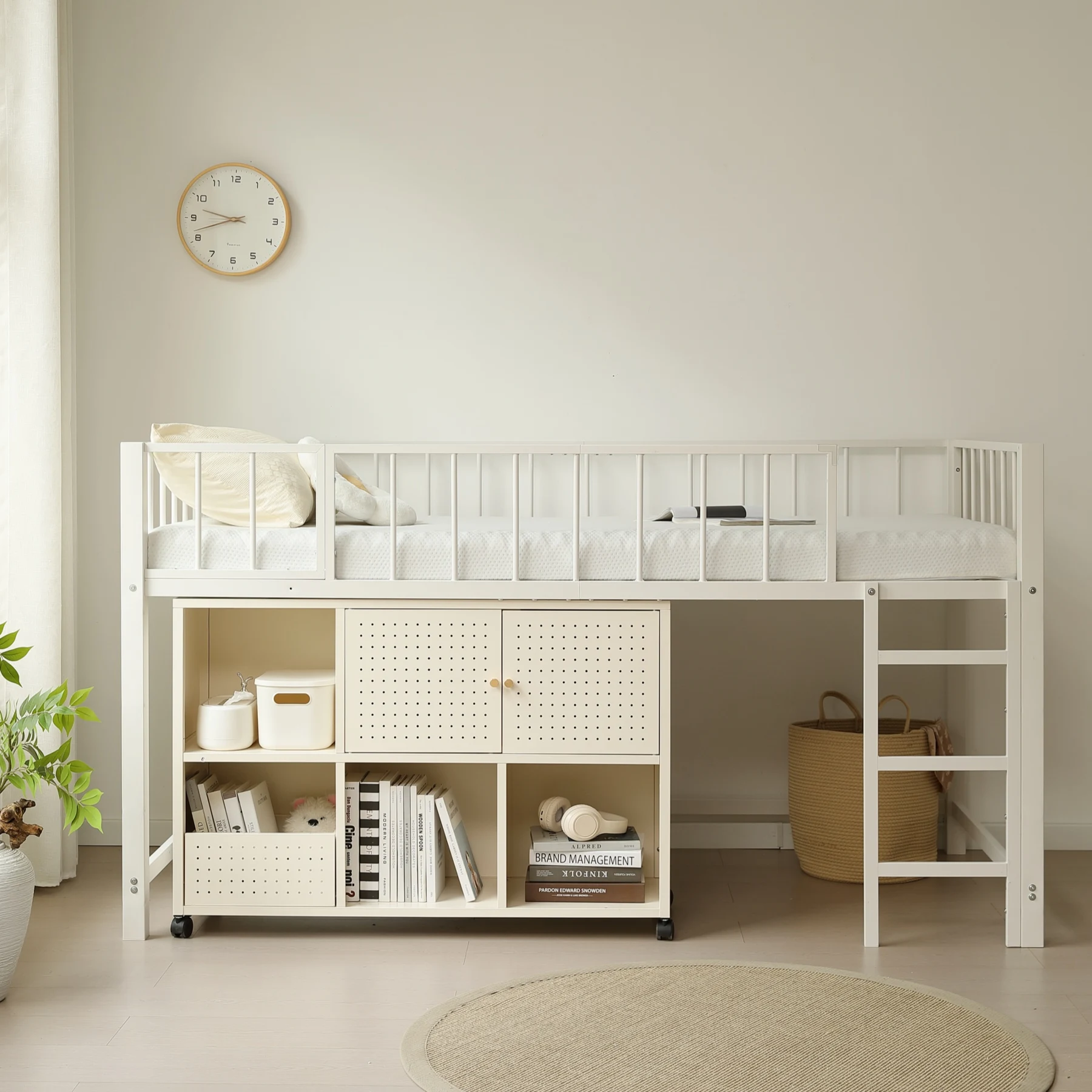 ロフトベッド パイプベッド シングル 高さ110cm ロフトベッド ロータイプ 左右入れ替え 子供ベッド シングルベッド 下収納 ロフト ベッド 省スペース スチール