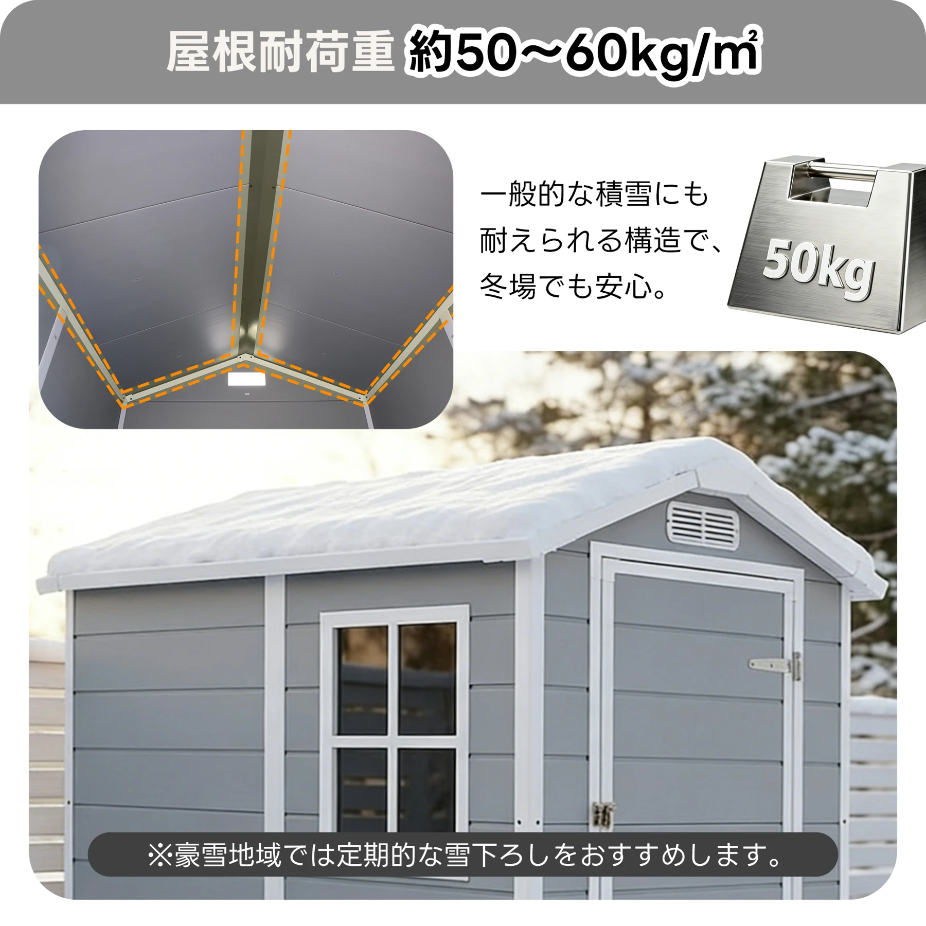 【4000L】物置 屋外 戸外収納庫 XLsize PP樹脂製 窓付き 倉庫 物置き おしゃれ 大型 収納庫 屋外物置 防さび ベランダ 防水 ドア 物置 屋外収納 ガーデニング 庭 新作【ライトグレー】