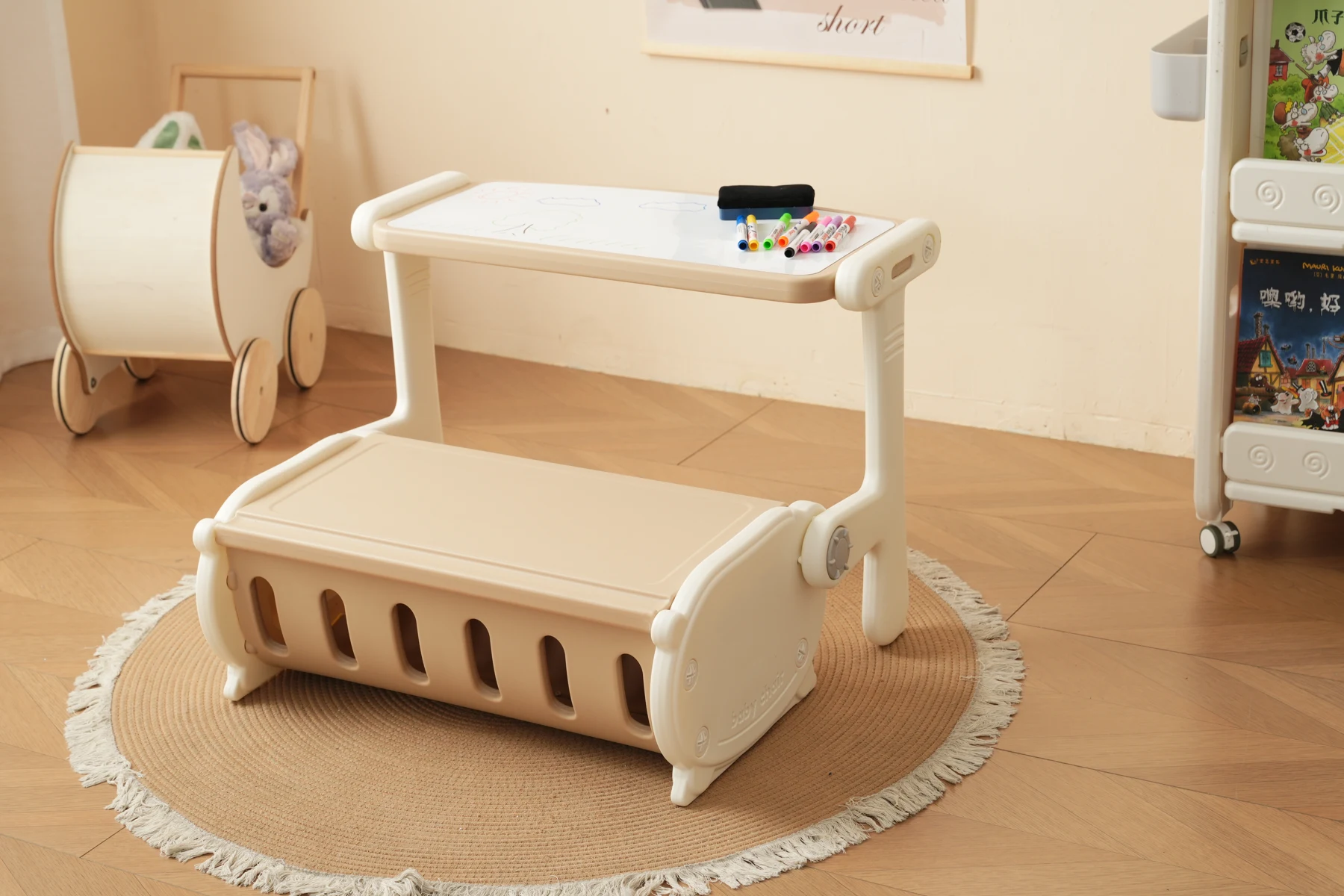 一体式デスク&チェア 子供用テーブル テーブルセット キッズデスク キッズチェア 子供机 学習デスク 机 幼児机 学習机 収納付き キッズテーブル 子供チェア キッズデスク プレゼント 1~6才
