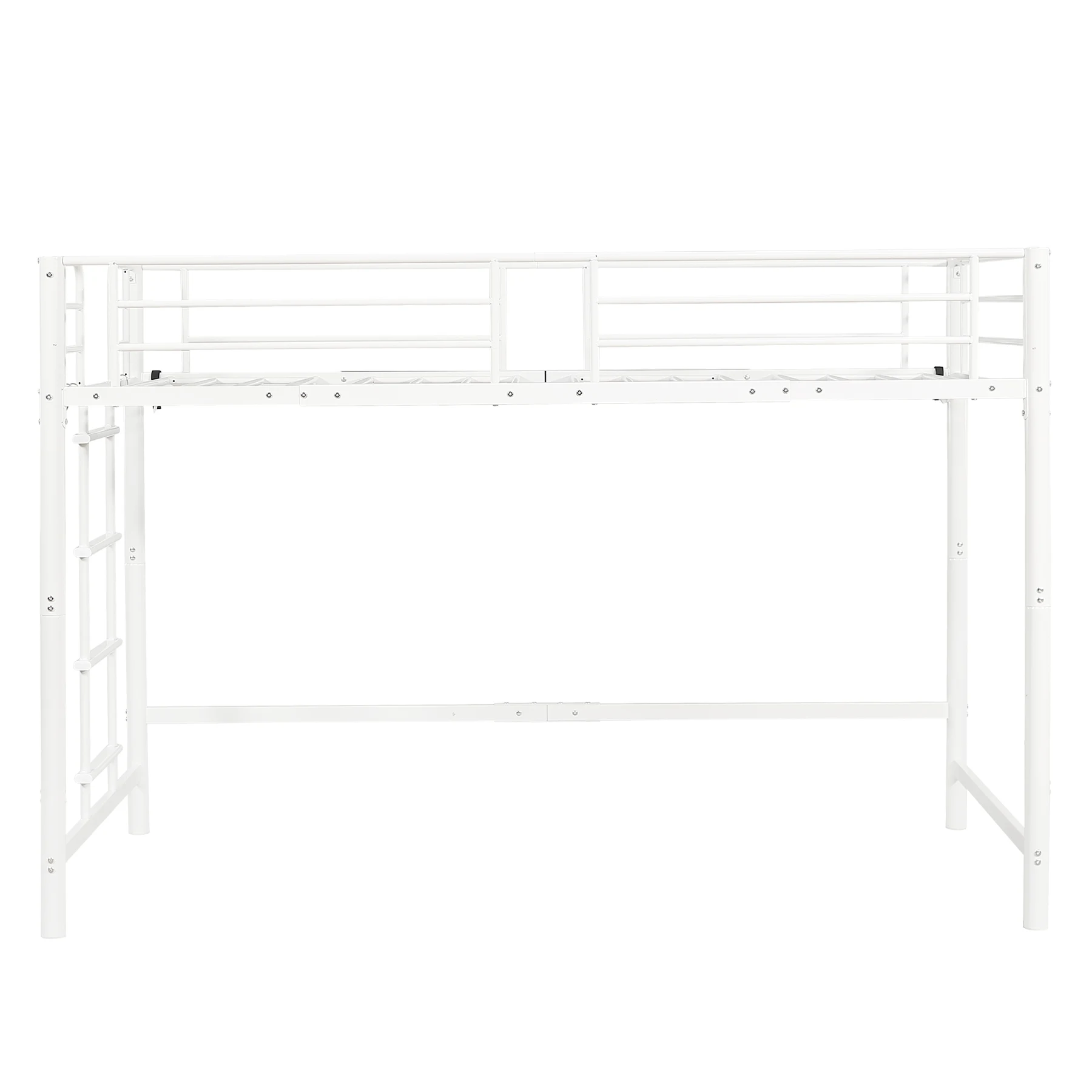 【高さ140cm】ロフトベッド パイプベッド シングル 耐荷重150kg システムベッド ロータイプ ミドルタイプ 収納 大人 一人暮らし スチール