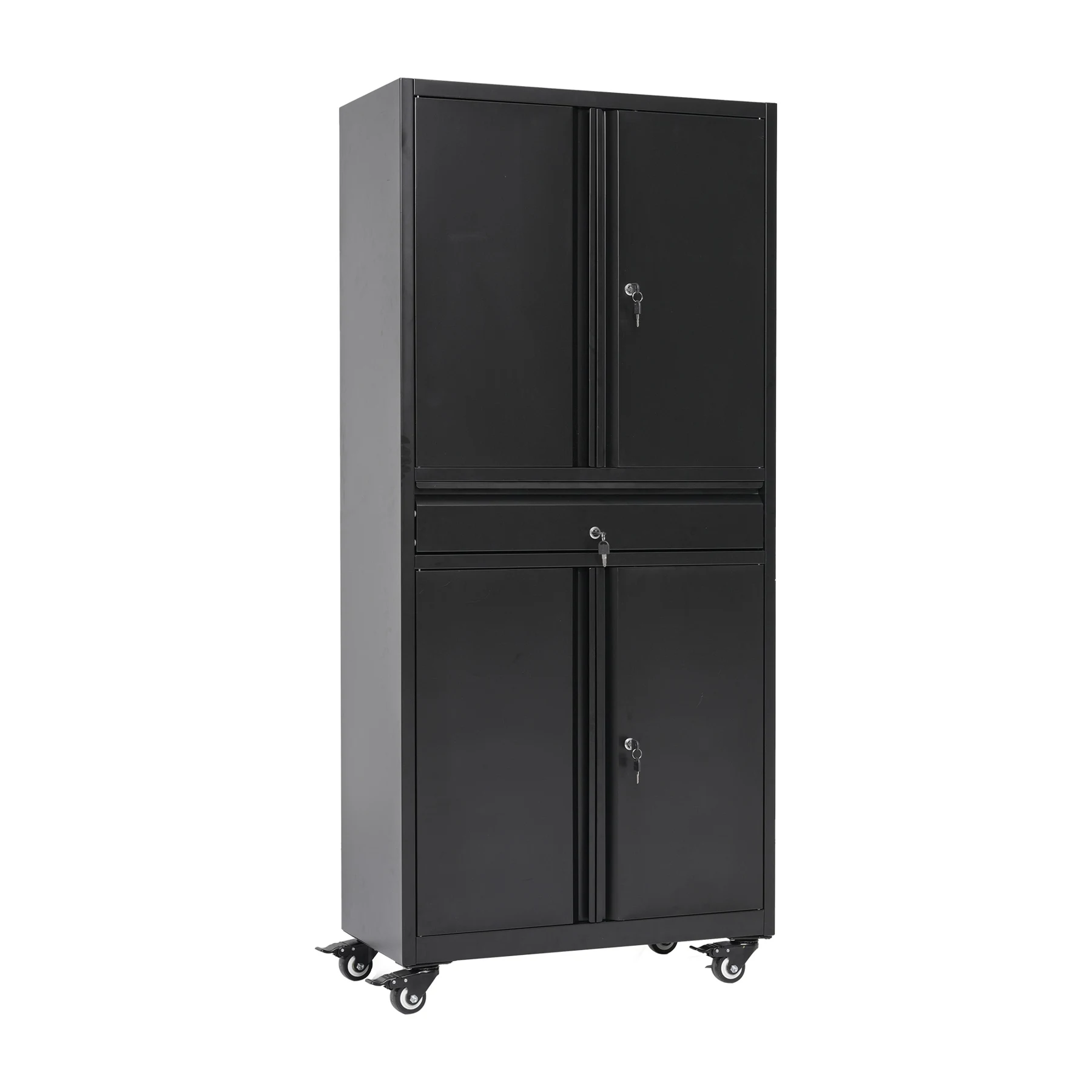 ツールキャビネット ロッカー 大型倉庫 ツールワゴン ツールカート 耐荷重150kg W76cm×D38cm×H170cm工具カート ロールキャビネット スチール ローラーキャビネット DIY 有孔ボード付き 鍵付き キャスター付き ロック付き 新作