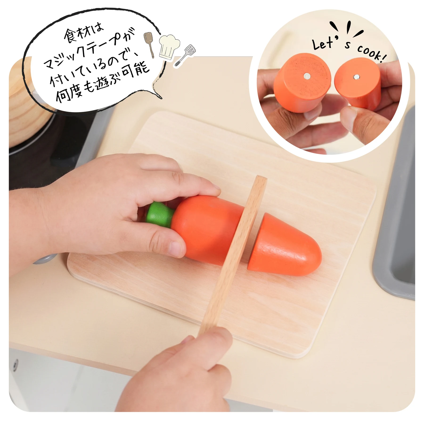 おままごと キッチン 小物15セット 木製 台所 調理器具付き トースター 知育玩具 コーヒーメーカー 収納キャビネット コンロ 洗濯機 電子レンジ 家事 おもちゃ キッズ ベビー 誕生日 プレゼント【ホワイト+ベージュ】