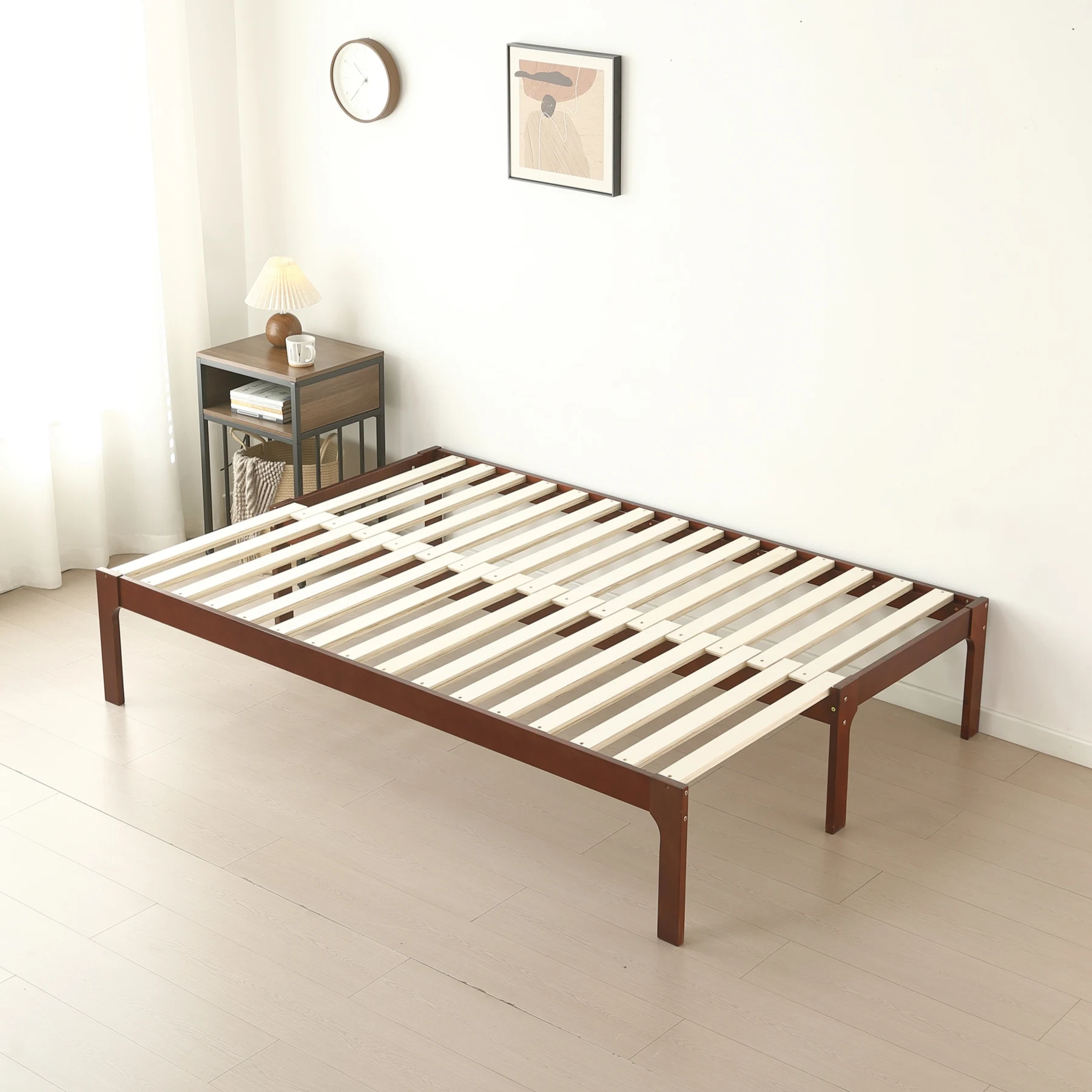 【幅140cm】ソファベッド ディベッド 木製 伸長式ベッド ダブル D 2way パイン材 フレームのみ すのこ シングル セミシングル セミダブル SS~D
