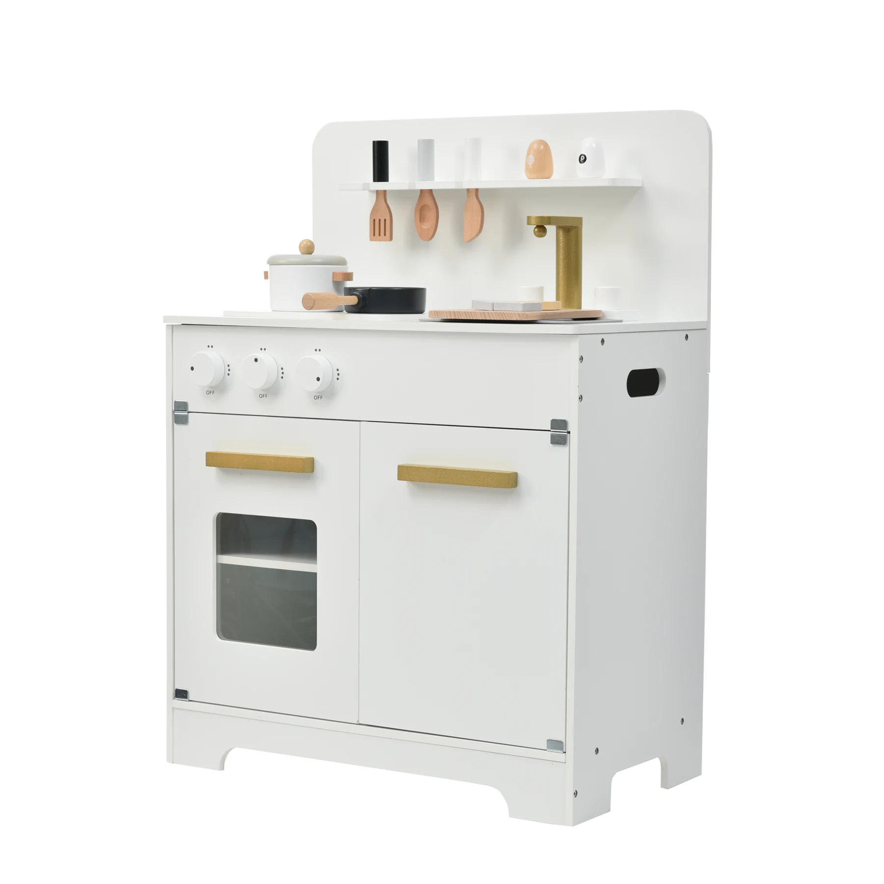 おままごと キッチン 木製 調理器具付き ままごとセット 誕生日 台所 知育玩具 子供用 子供 収納 まねっこ コンロミニキッチン おもちゃキッチン キッズ ベビー プレゼント【ホワイト】