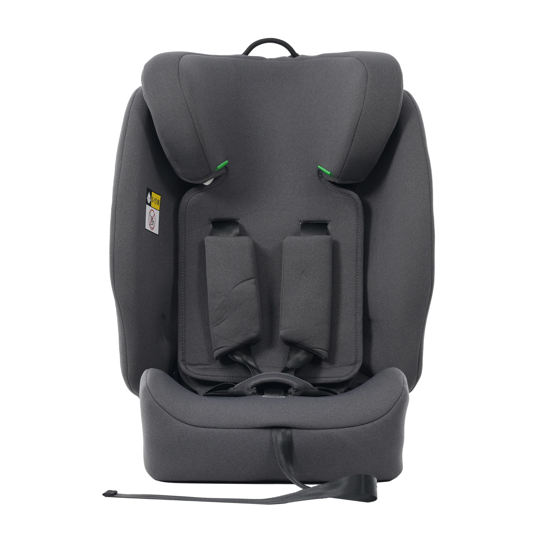 【背もたれ角度調整】チャイルドシート 折り畳み可能 ISOFIX 15か月-12歳 76~150cm 洗える 取付簡単 ジュニアシート ベビーシート キッズシート ジュニア 幼児/学童用 帰省 キッズ 孫 プレゼント 出産祝い 車【ダークグレー】