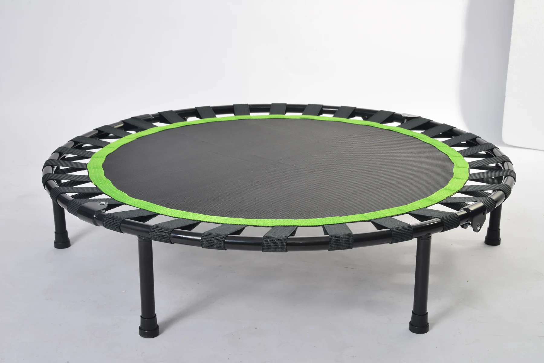 補助手すり付き トランポリン 耐荷重110kg 102cm ゴム ダイエット器具 健康器具 折りたたみ おもちゃ エクササイズ フィットネス 室内運動 あそび 家庭用 子供用 大人用 有酸素運動